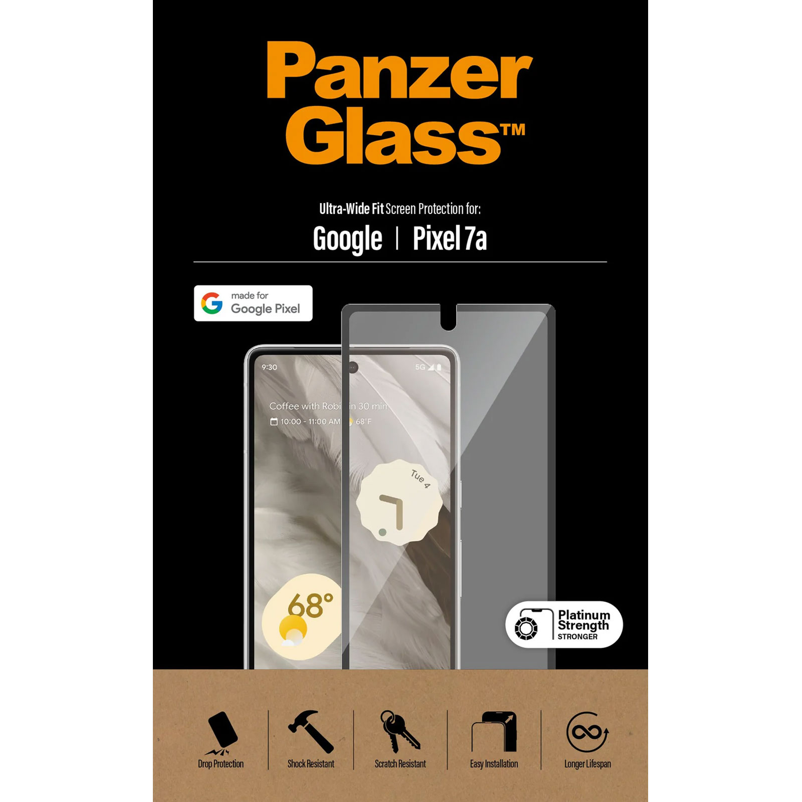 PanzerGlass Displayschutz Google Pixel 7a | Ultra Wide Fit