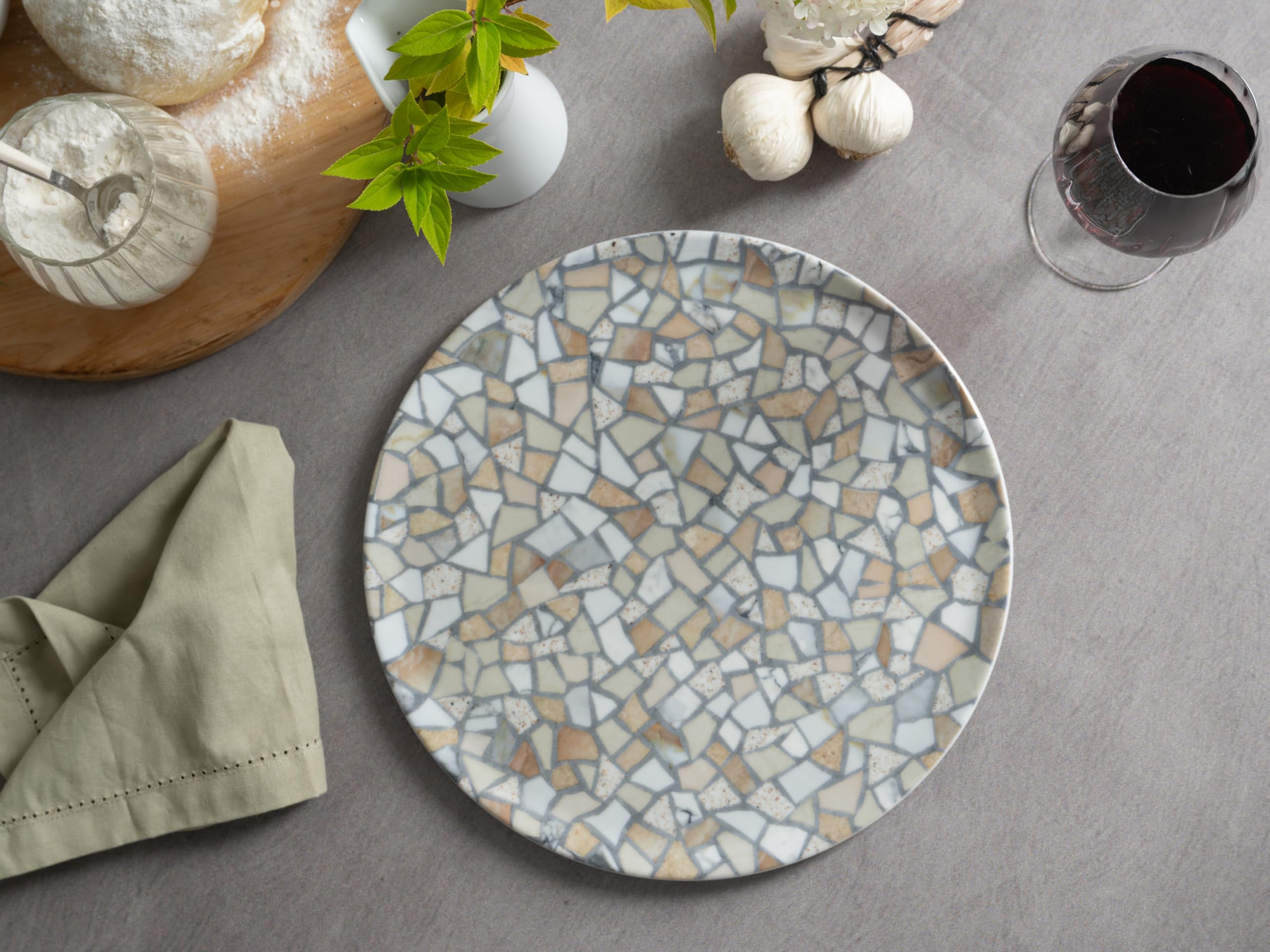 Creatable, 24693, Serie Stone Collection Siena, 4-teiliges Geschirrset für 4 P.