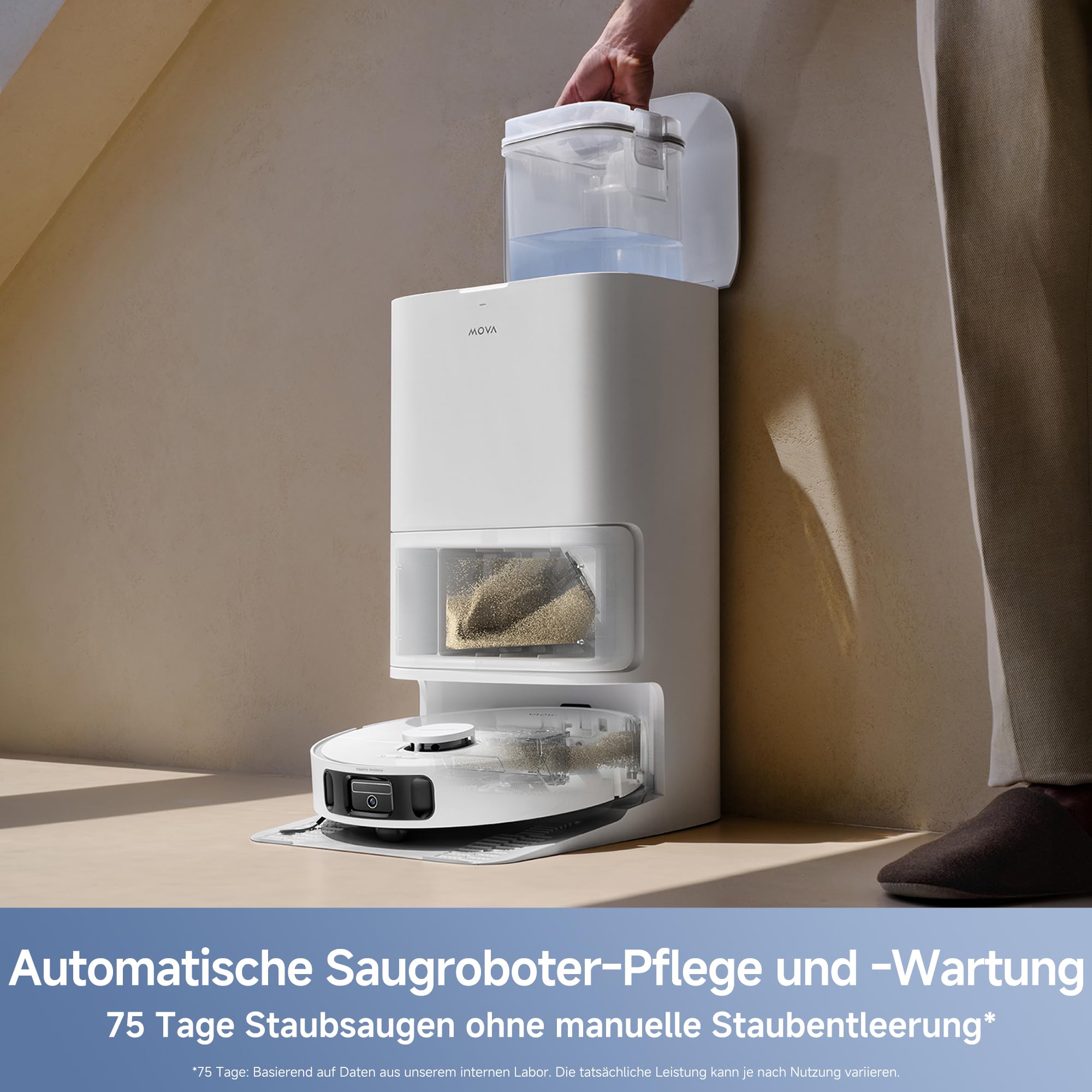 Mova E40 Ultra Saugroboter mit Wischfunktion Autom. Leerung und 19.000 Pa