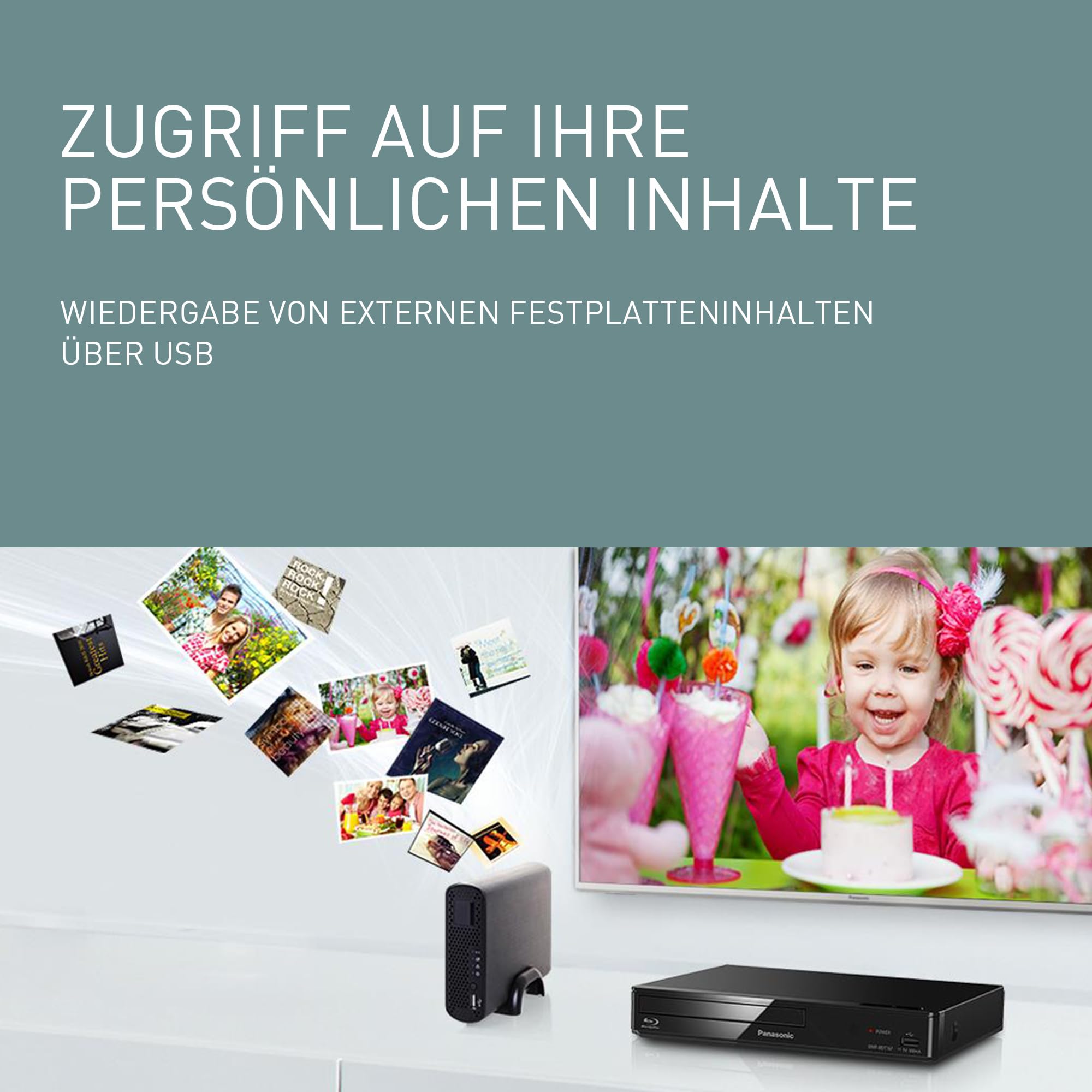 Panasonic DMP-BDT 167 EG schwarz Blu-ray-Player