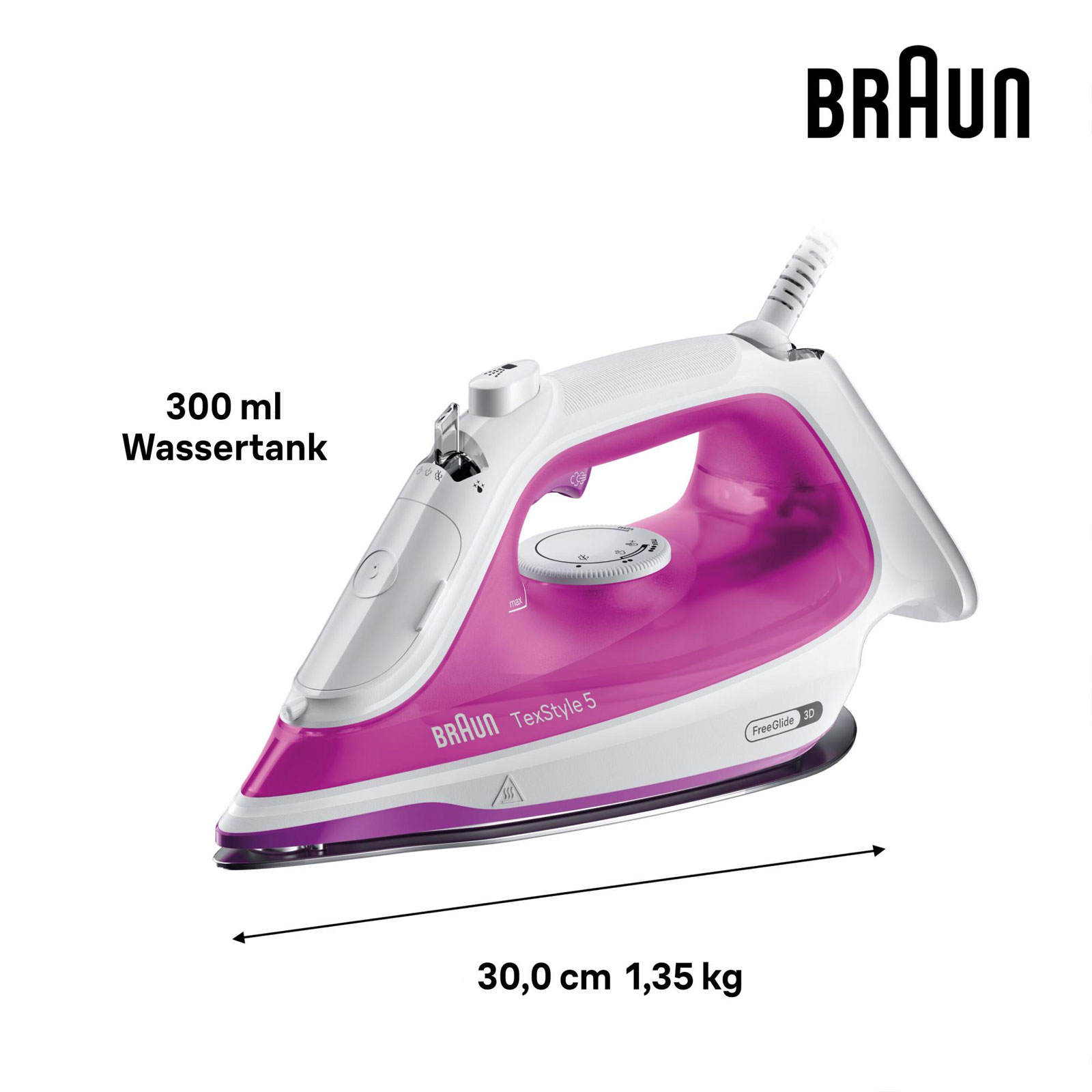 BRAUN SI 5225 PU TexStyle 5 Dampfbügeleisen