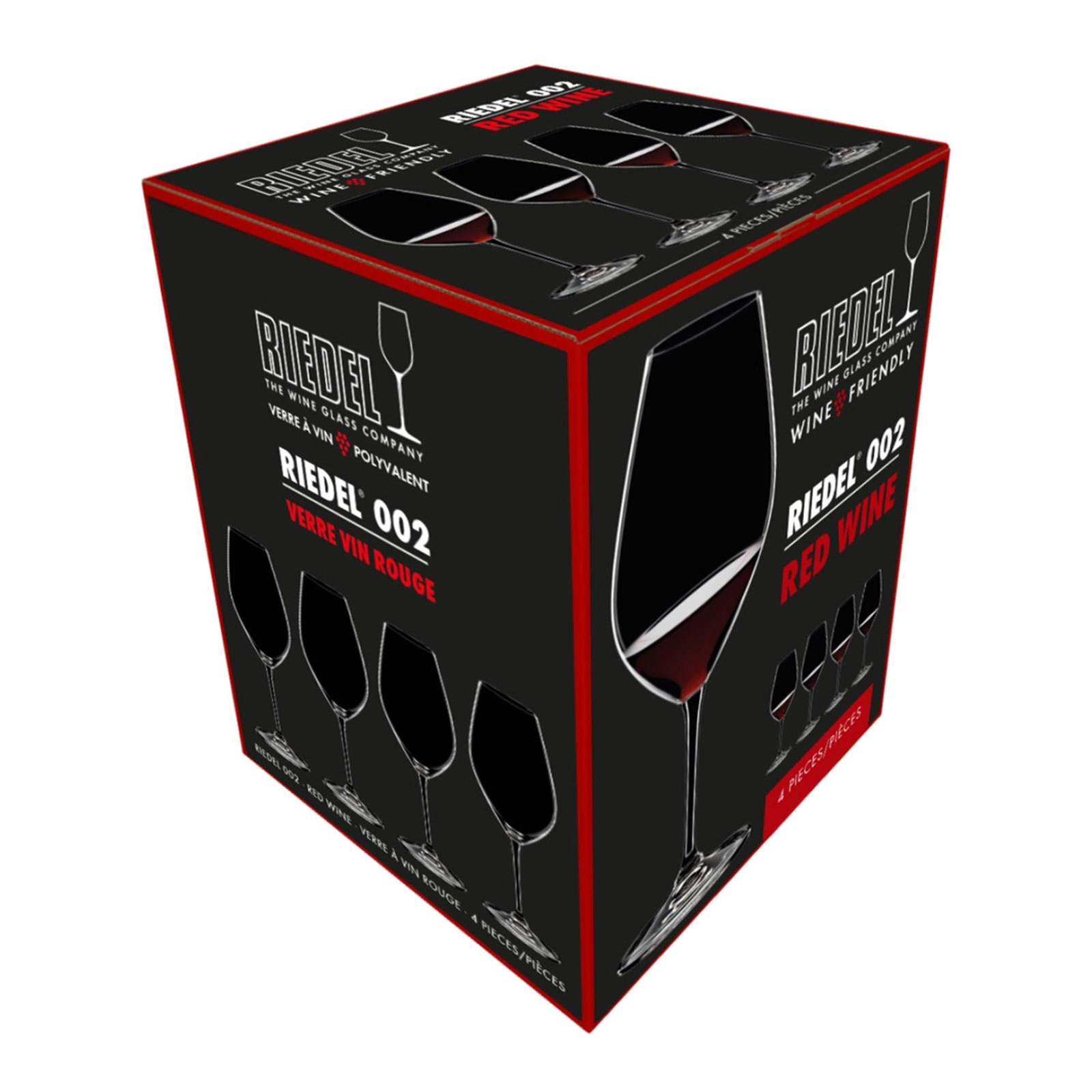 RIEDEL WINE FRIENDLY RED WINE 4 PACK