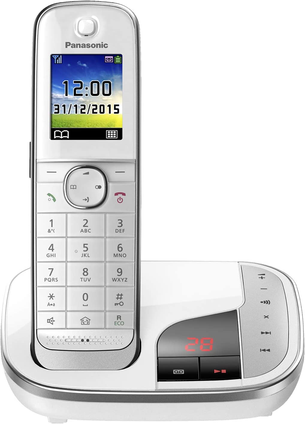 Panasonic KX-TGJ 320 GW weiß Schnurloses-Telefon mit Anrufbeantworter