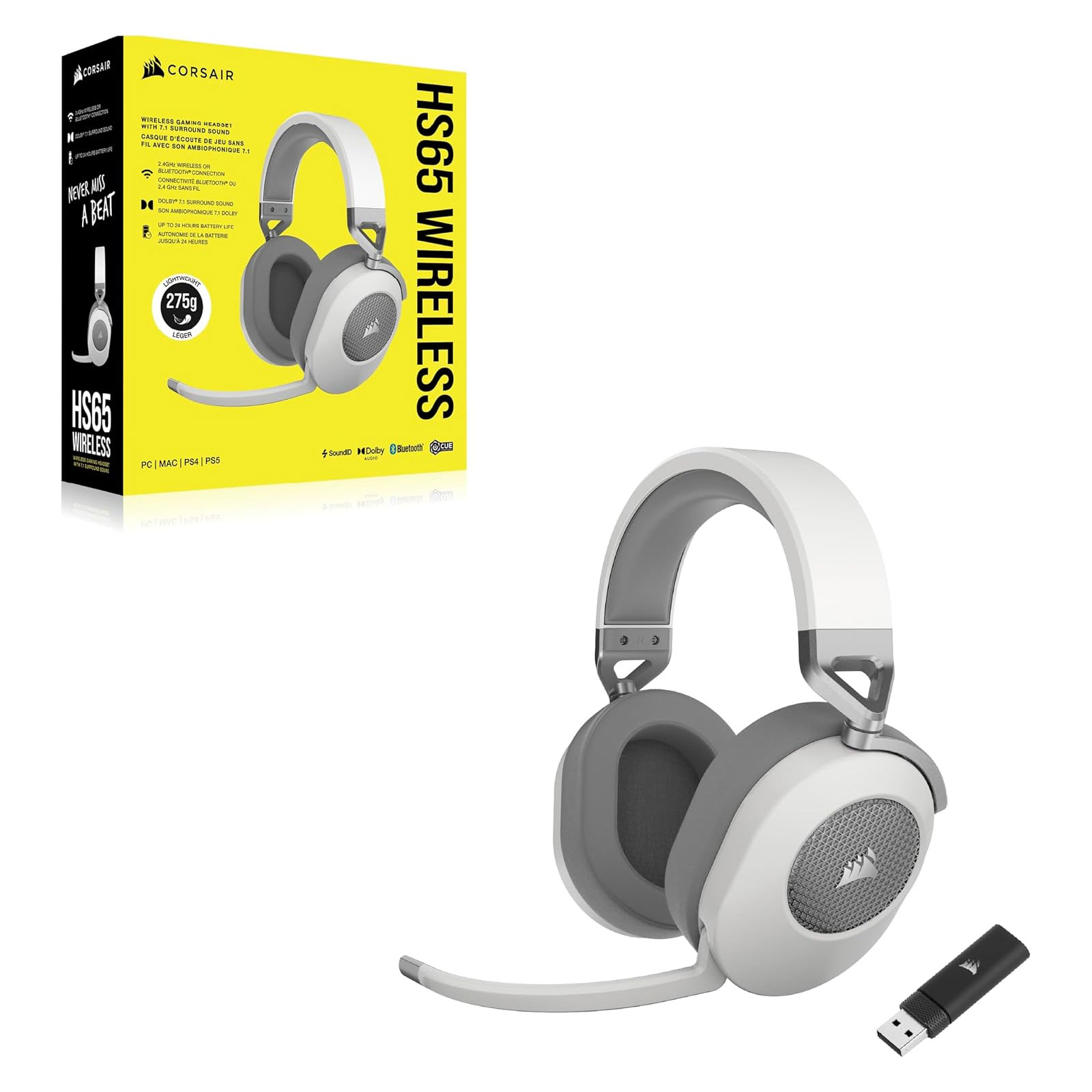 Corsair HS65 Wireless Carbon Headset