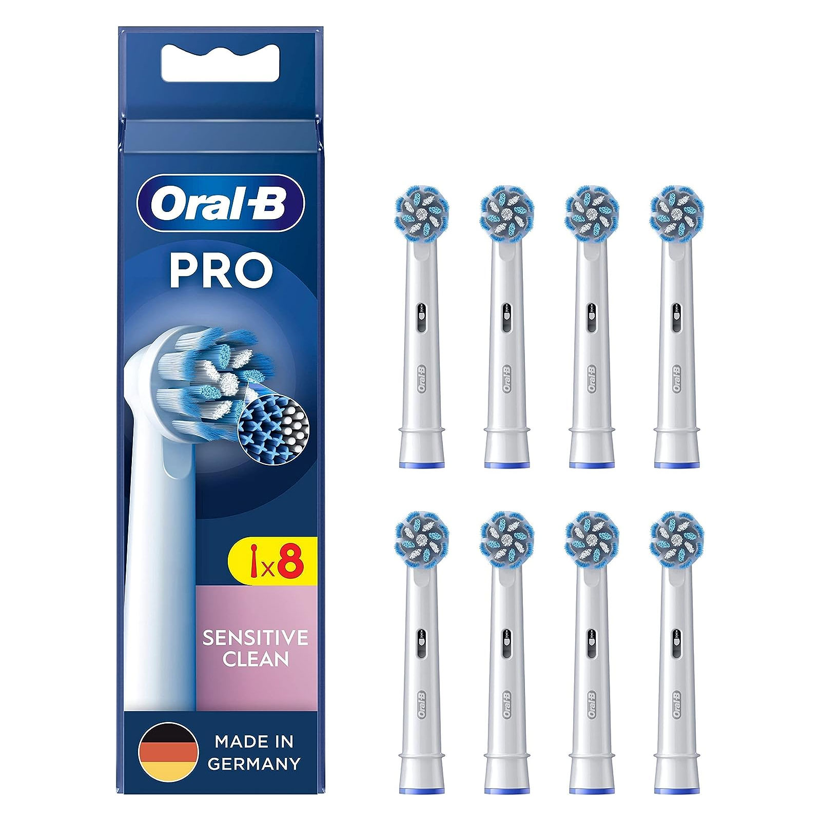 Oral-B Aufsteckbürsten Pro Sensitive Clean, 8 Stück