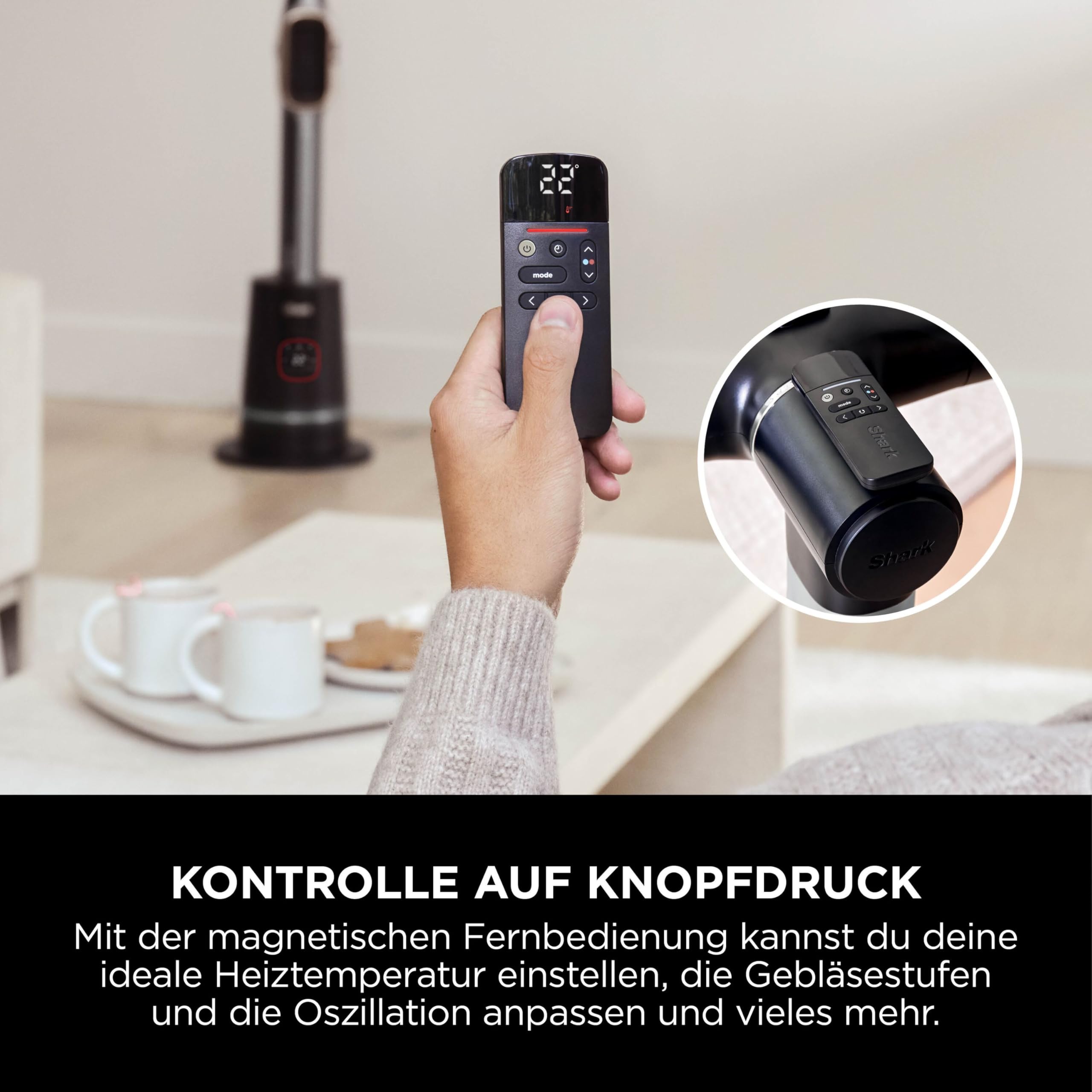 Shark TH200EU TurboBlade Cool + Heat 2-in-1 Ventilator & Heizlüfter