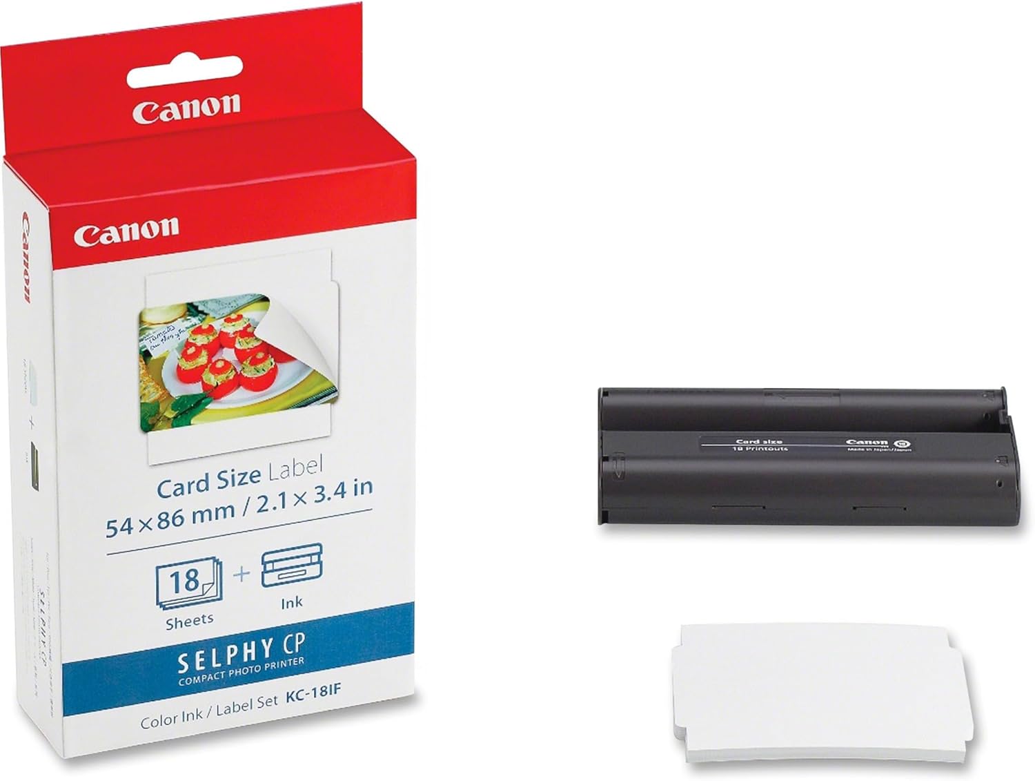 Canon KC-18IF Stickerpapier (in Scheckkartengröße inkl.Farbkartusche)