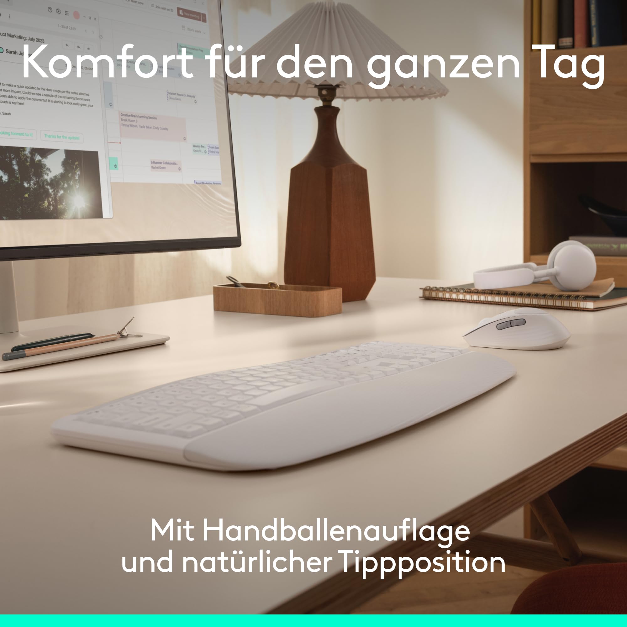 Logitech Signature Comfort Plus Combo MK880, kabelloses Tastatur-Maus-Set