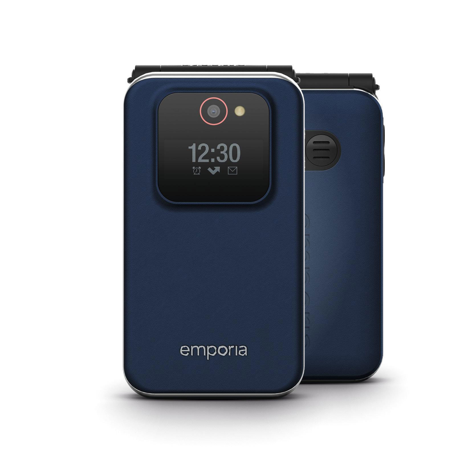 Emporia JOY 2G Black - Modell 2025 Handy (Seniorenhandy, Klapp)