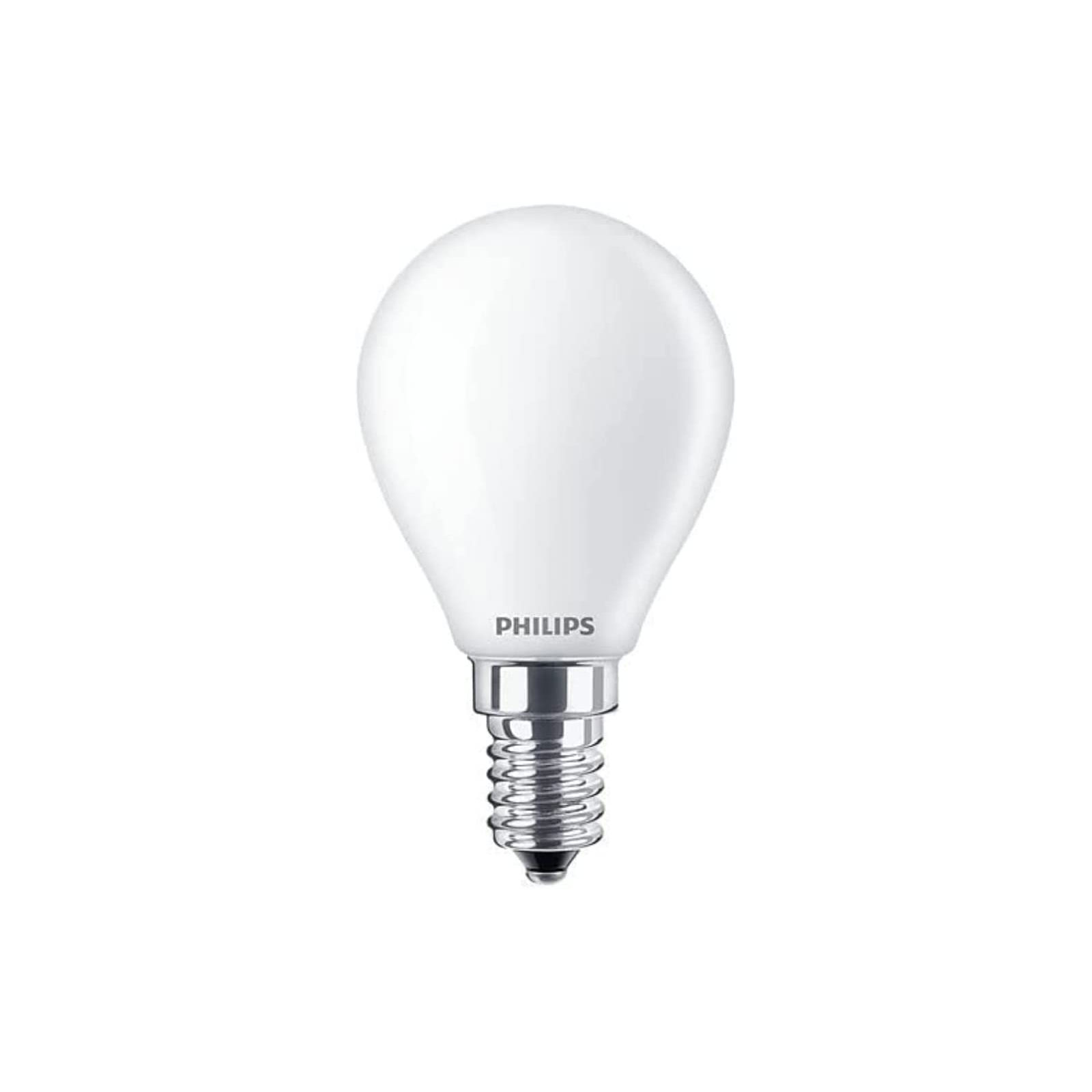 Philips LED E14 Lampe, 25 W, Tropfenform, matt, warmweiß