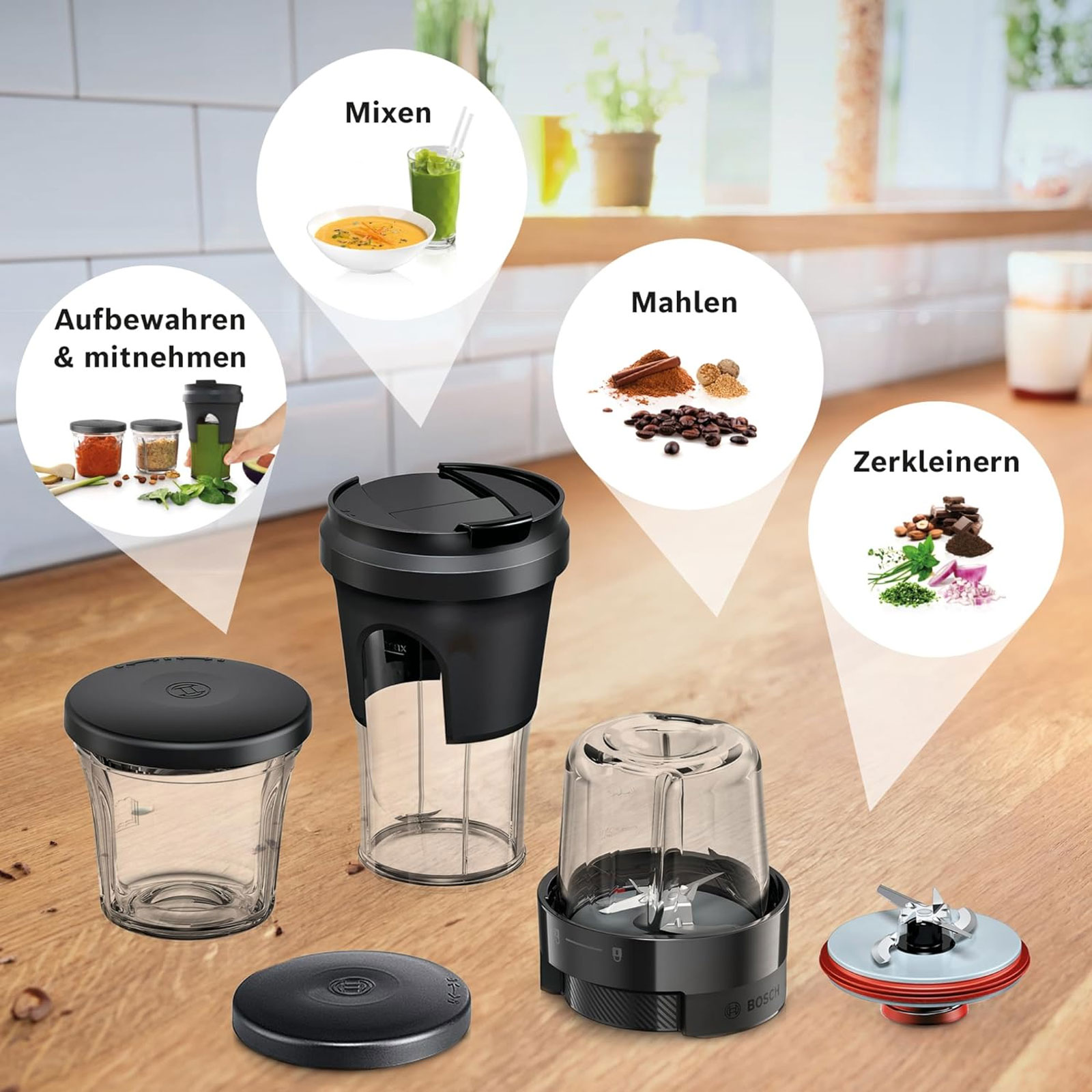 BOSCH TastyMoments MUZS68TM Multi-Zerkleinerer-Set