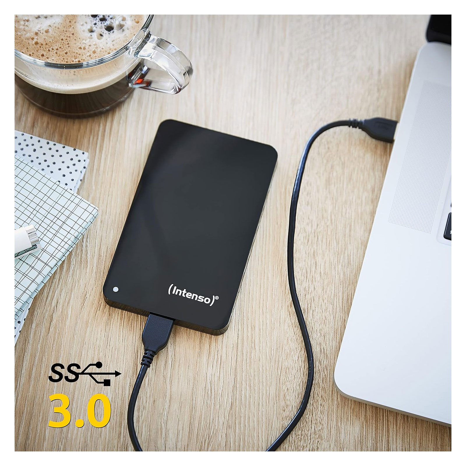 INTENSO Memory Drive 2,5" USB3.0 1TB Schwarz inkl. Tasche