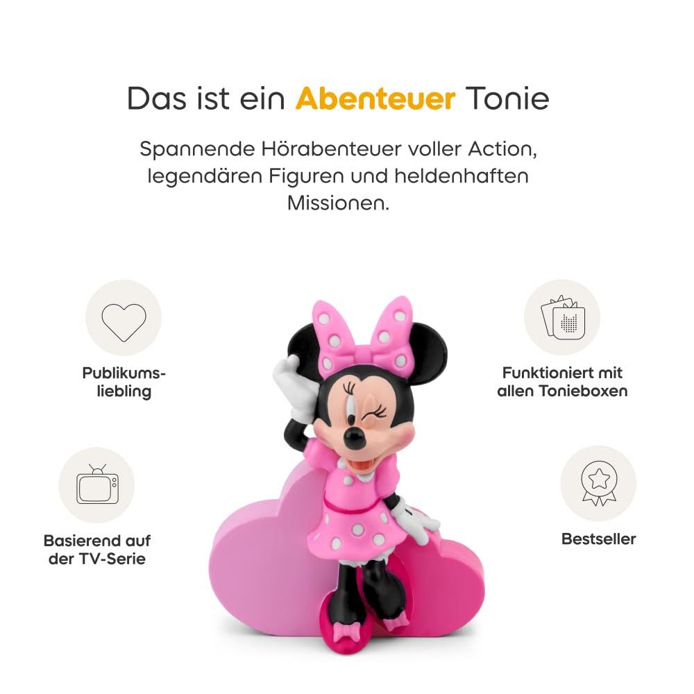 Tonies Hörfigur für Toniebox, Disney Jr. Micky Maus Wunderhaus (Minnie)