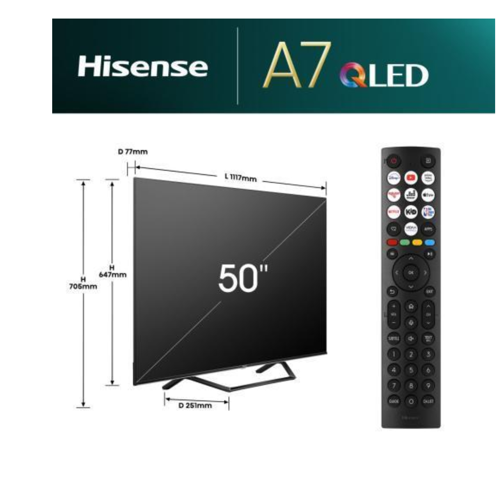HISENSE 50A79NQ LED TV