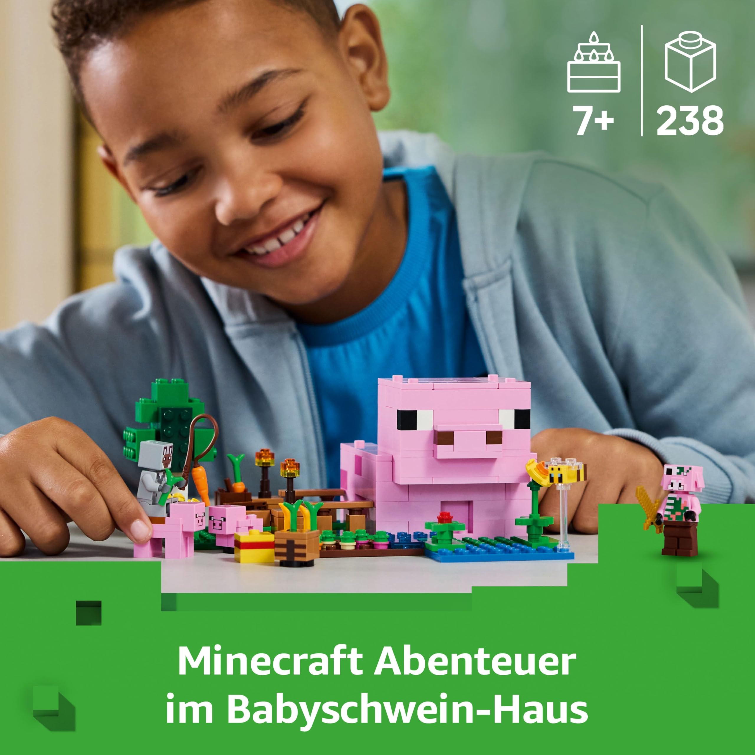 LEGO Minecraft Das Babyschwein-Haus 21268