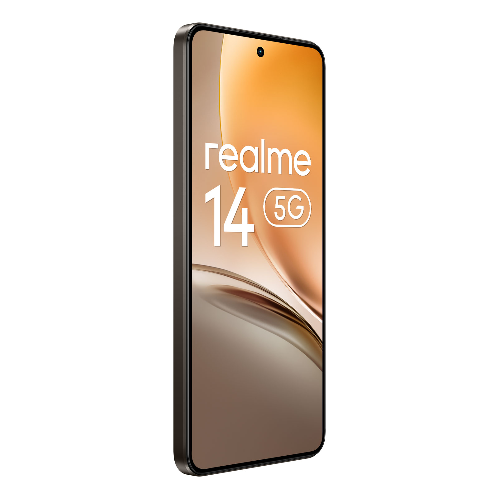 realme 14 5G, 8GB+256GB Storm Titanium Smartphone (6,67 Zoll, 50 MP, 6000-mAh, Octa-Core, Fingerabdrucksensor, braun)