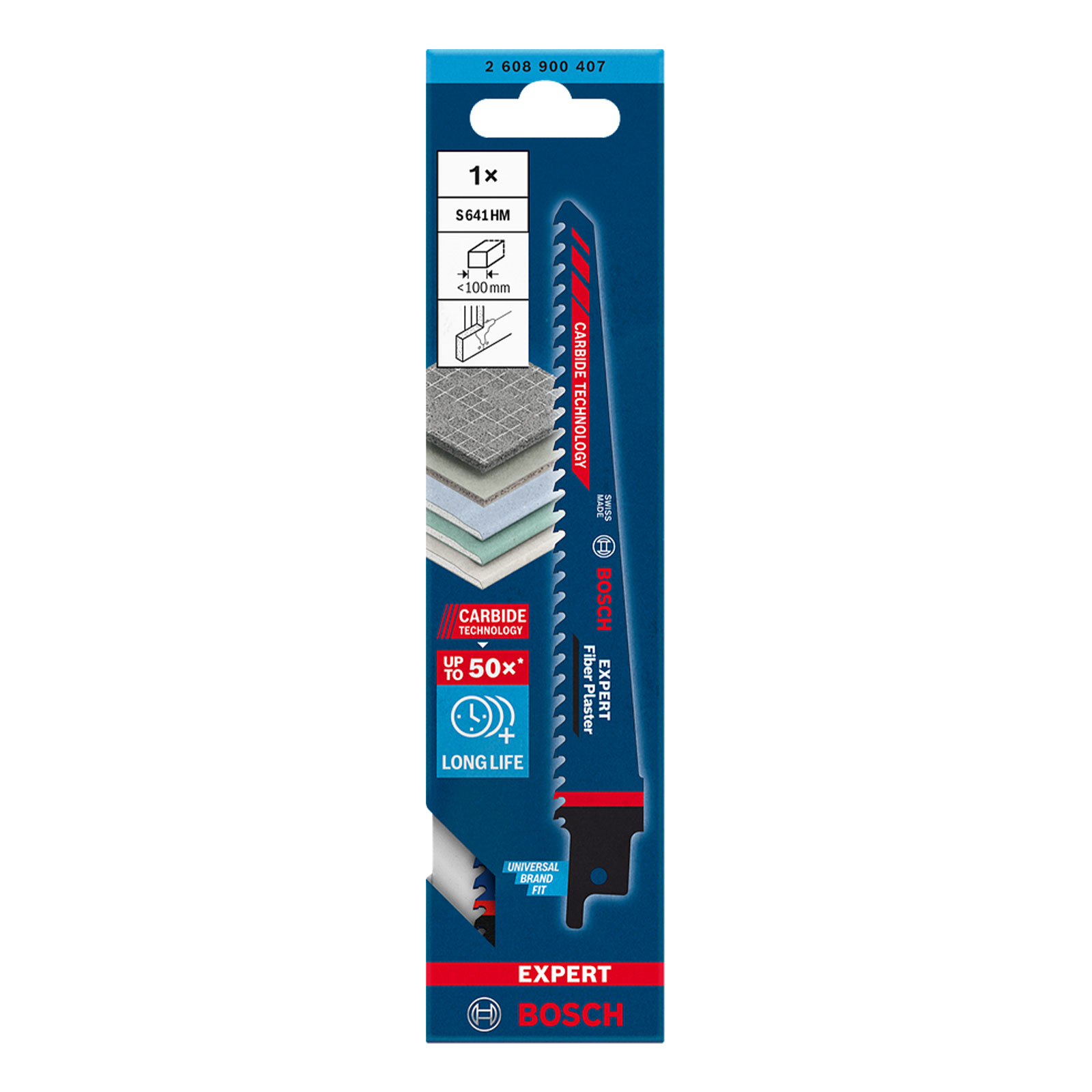Bosch Professional Expert Fiber Plaster S 641 HM Saebelsaegeblatt, 1 Stueck. Fuer Saebelsaegen Bosch Professional Expert Fiber Plaster S 641 HM Saebelsaegeblatt, 1 Stueck. Fuer Saebelsaegen