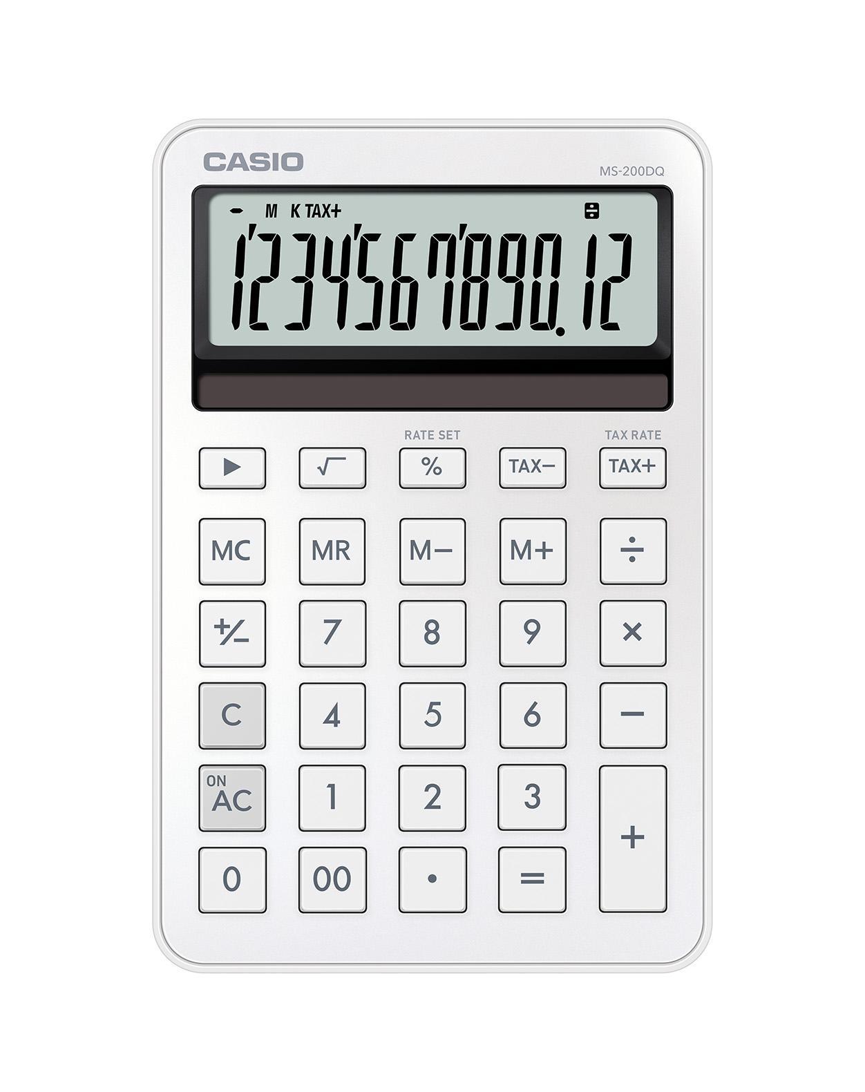 CASIO MS-200DQ Weiß Taschenrechner