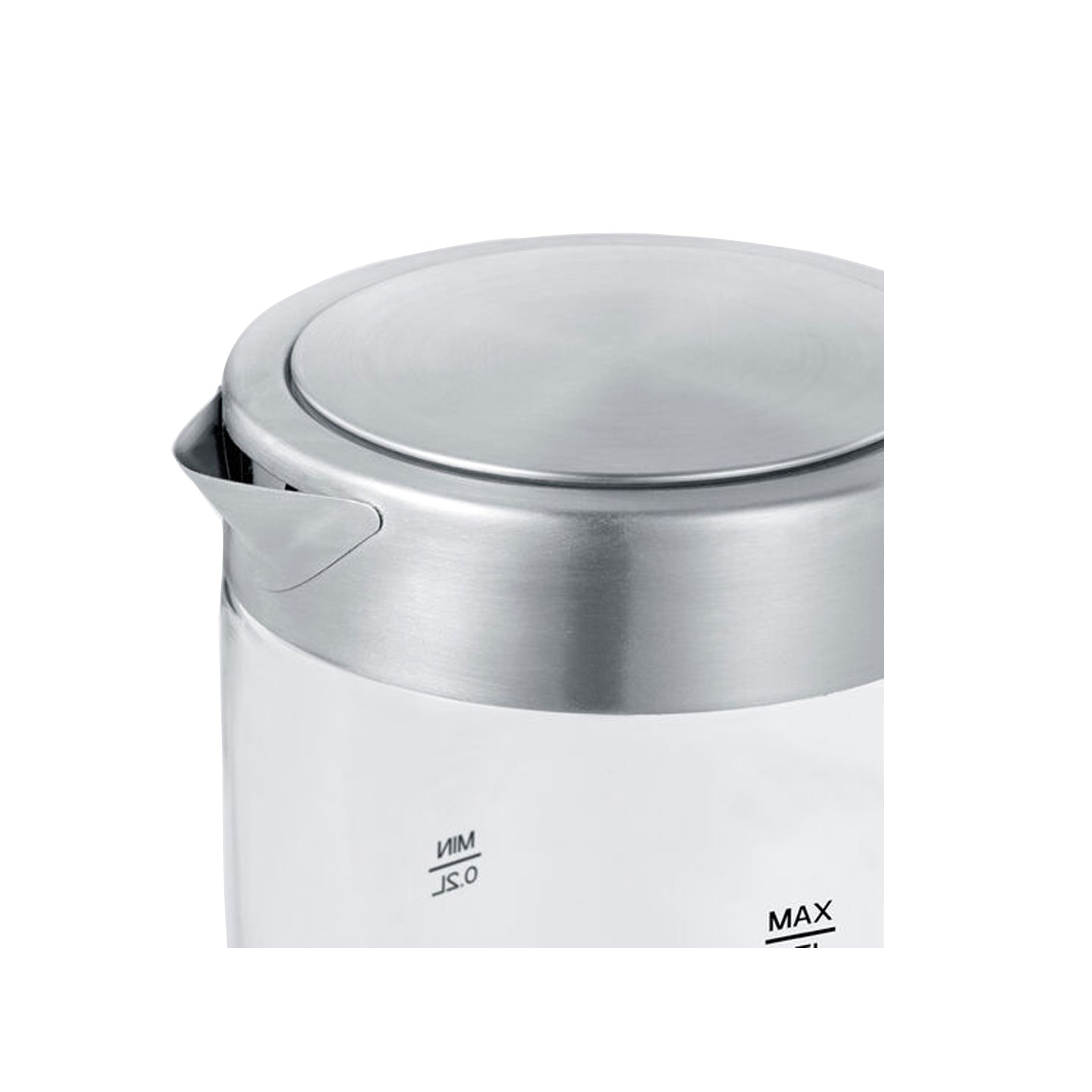 Severin WK 3472 Mini-Glas-Wasserkocher Edelstahl / schwarz