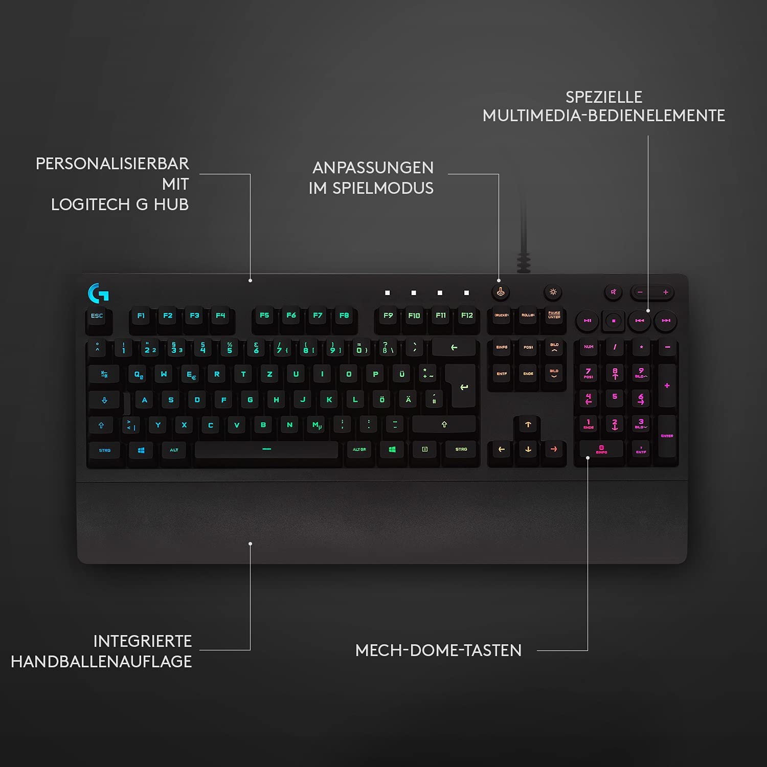 Logitech G213 Prodigy RGB Gaming-Tastatur