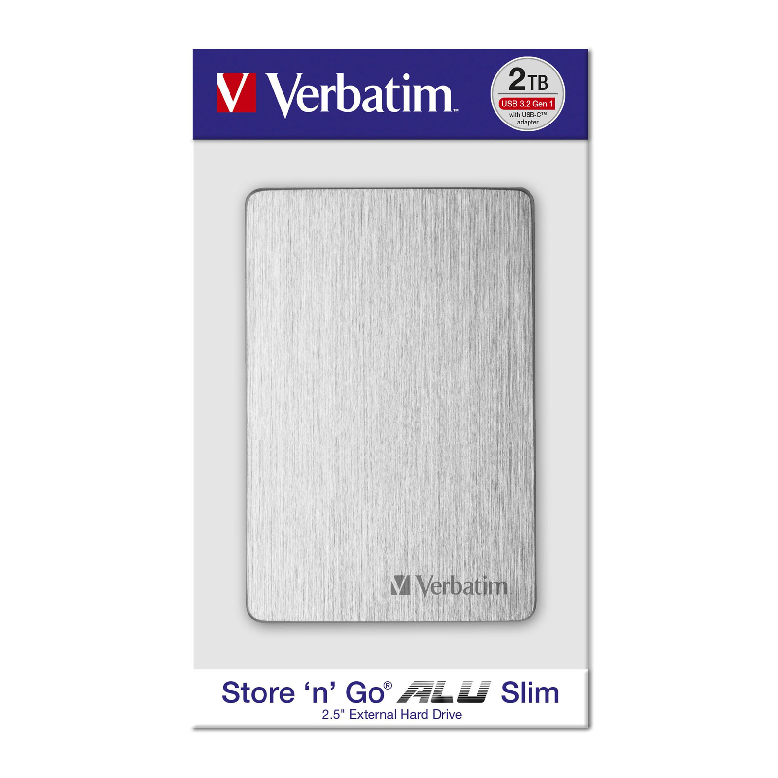 Verbatim Store 'n' Go Alu Slim 2.5" 2TB  Externe HDD-Festplatte