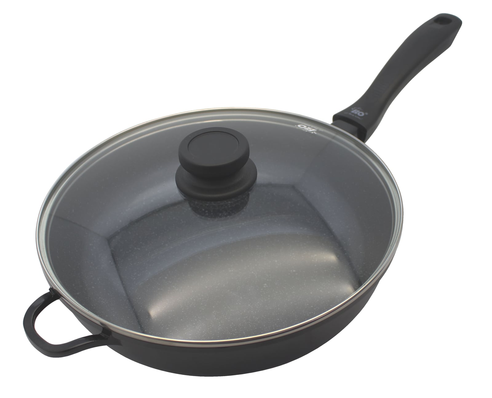 ELO Aluguss Schmorpfanne mit Deckel 28 cm mit ELODUR Professional