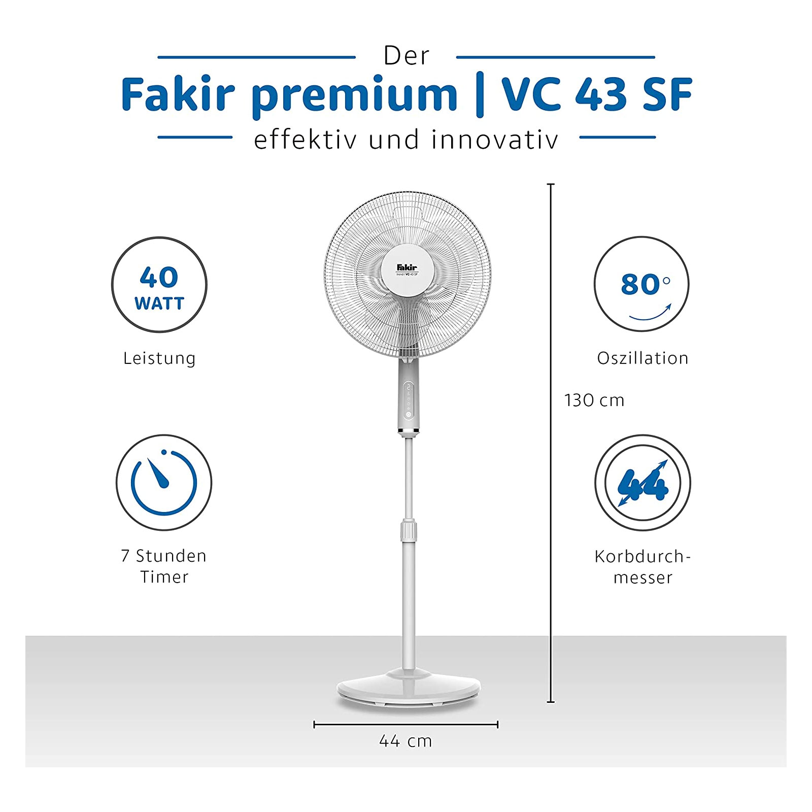 Fakir Standventilator VC 43 SF