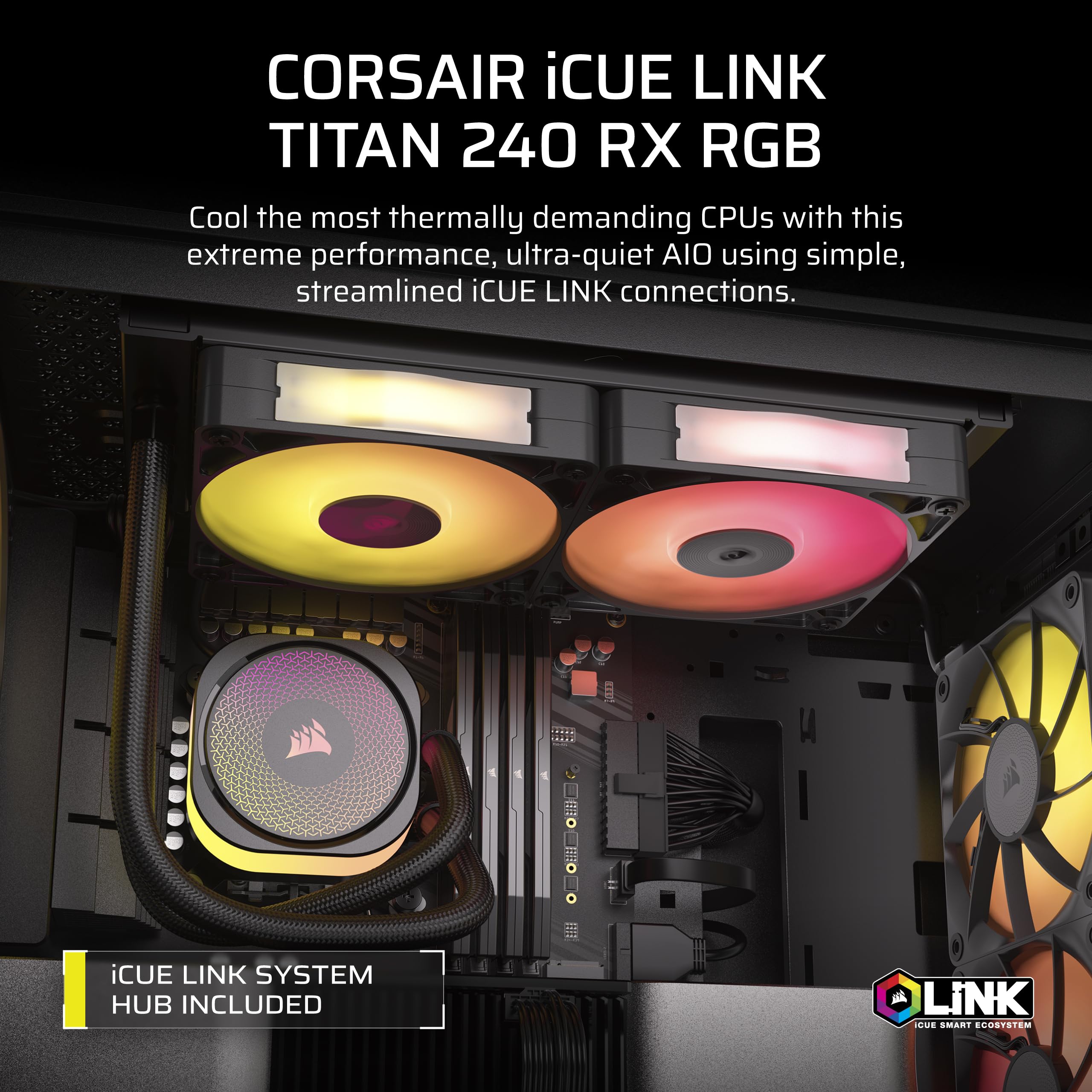 Corsair iCUE LINK Titan 240 RX RGB-Kühler für CPU