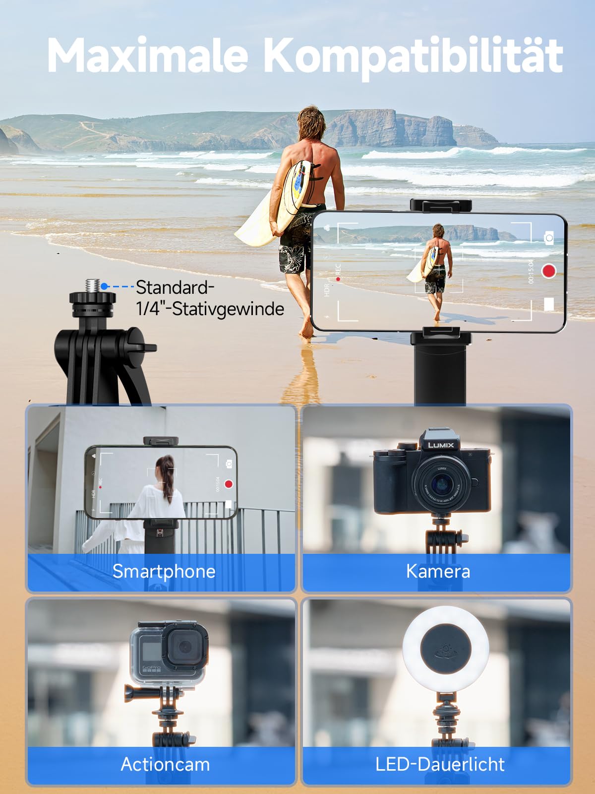 Rollei Easy Creator Quadpod mit AI Tracking