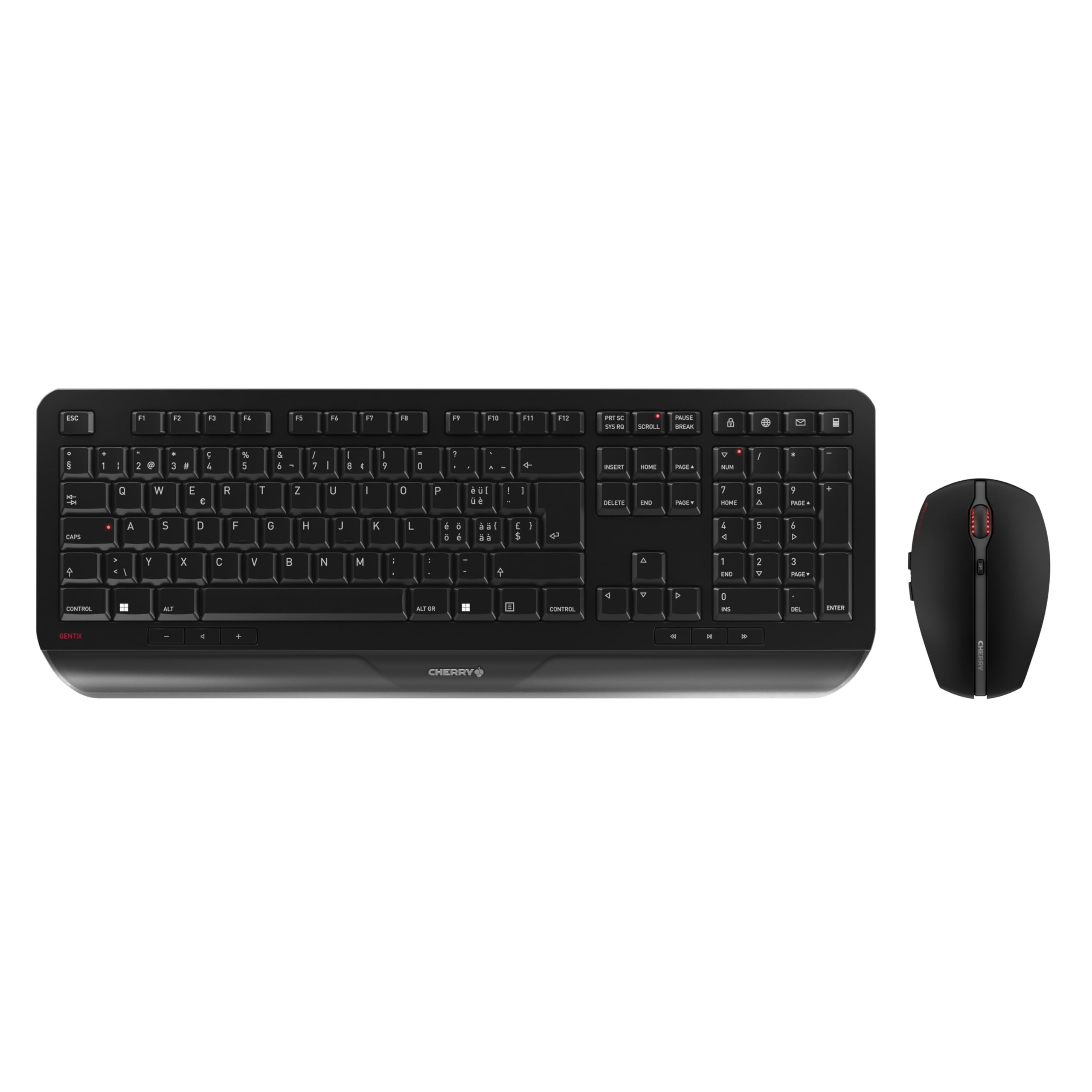 CHERRY GENTIX DESKTOP, Kabelloses Tastatur-Maus-Set, Schweizer Layout ...