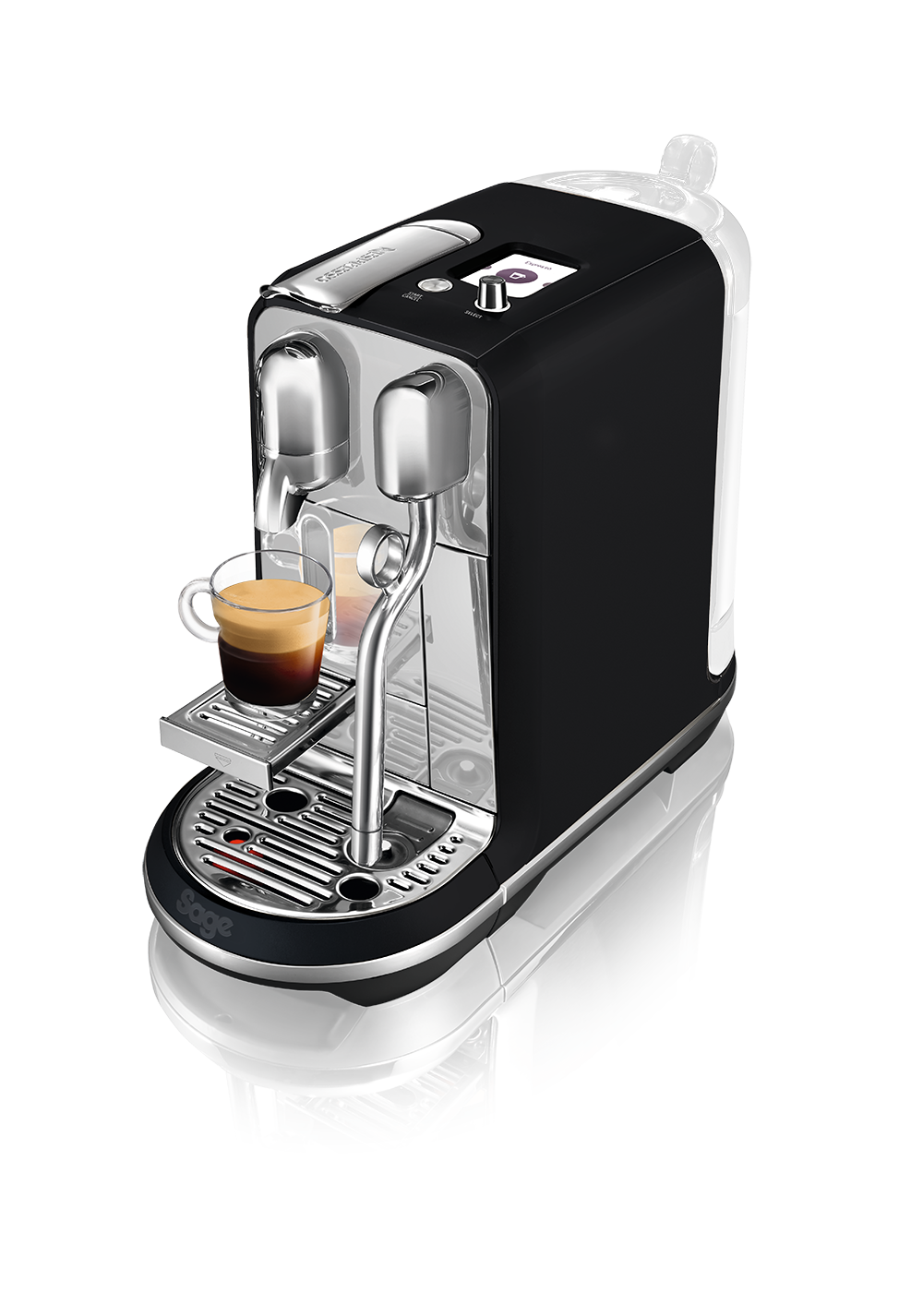 Sage the Creatista Plus SNE800BTR Trüffelschwarz Nespresso-Kapselmaschine