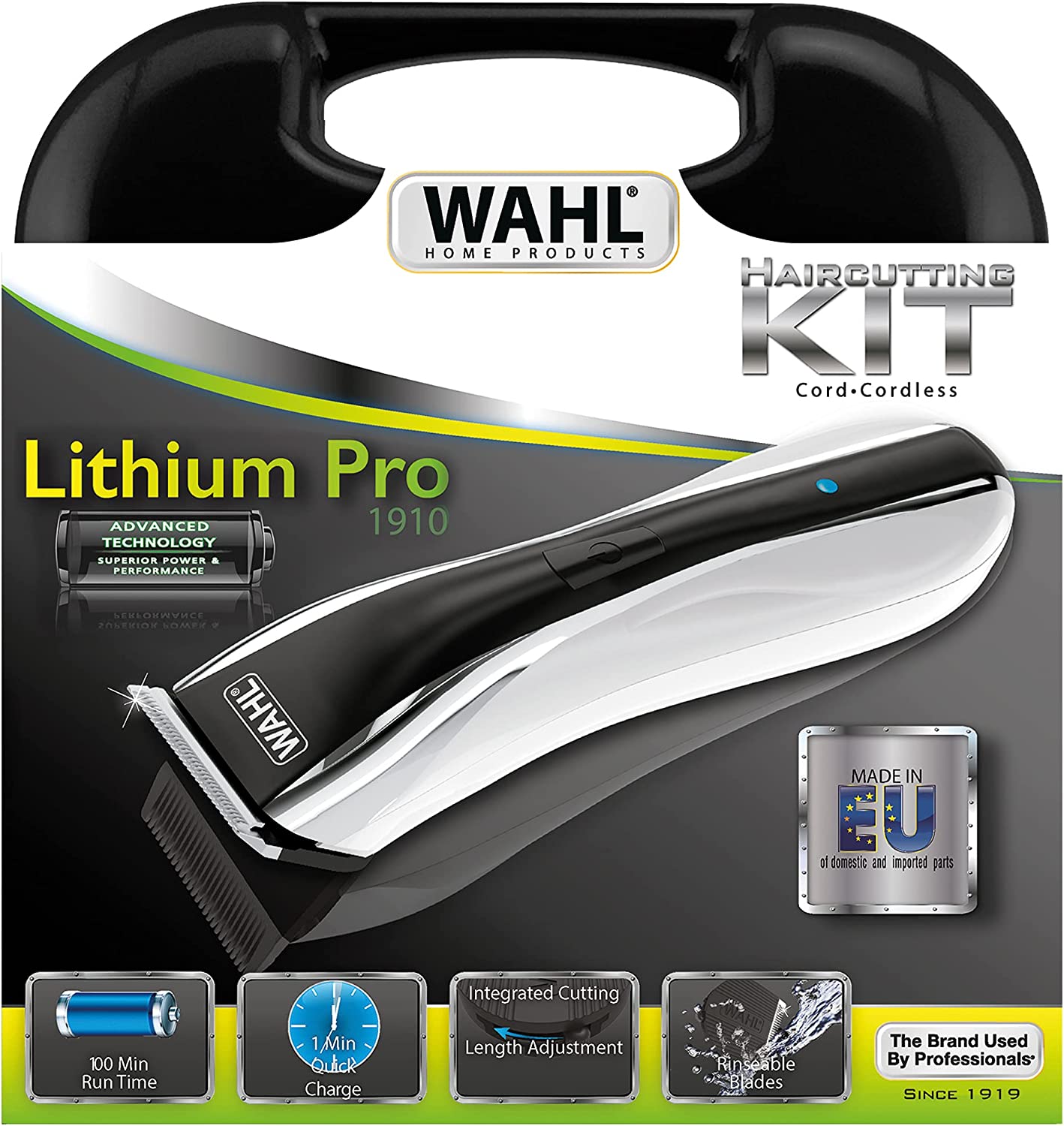 Wahl 1910-0465 Lithium Pro LED Professioneller Lithium Ionen+ Haarschneider