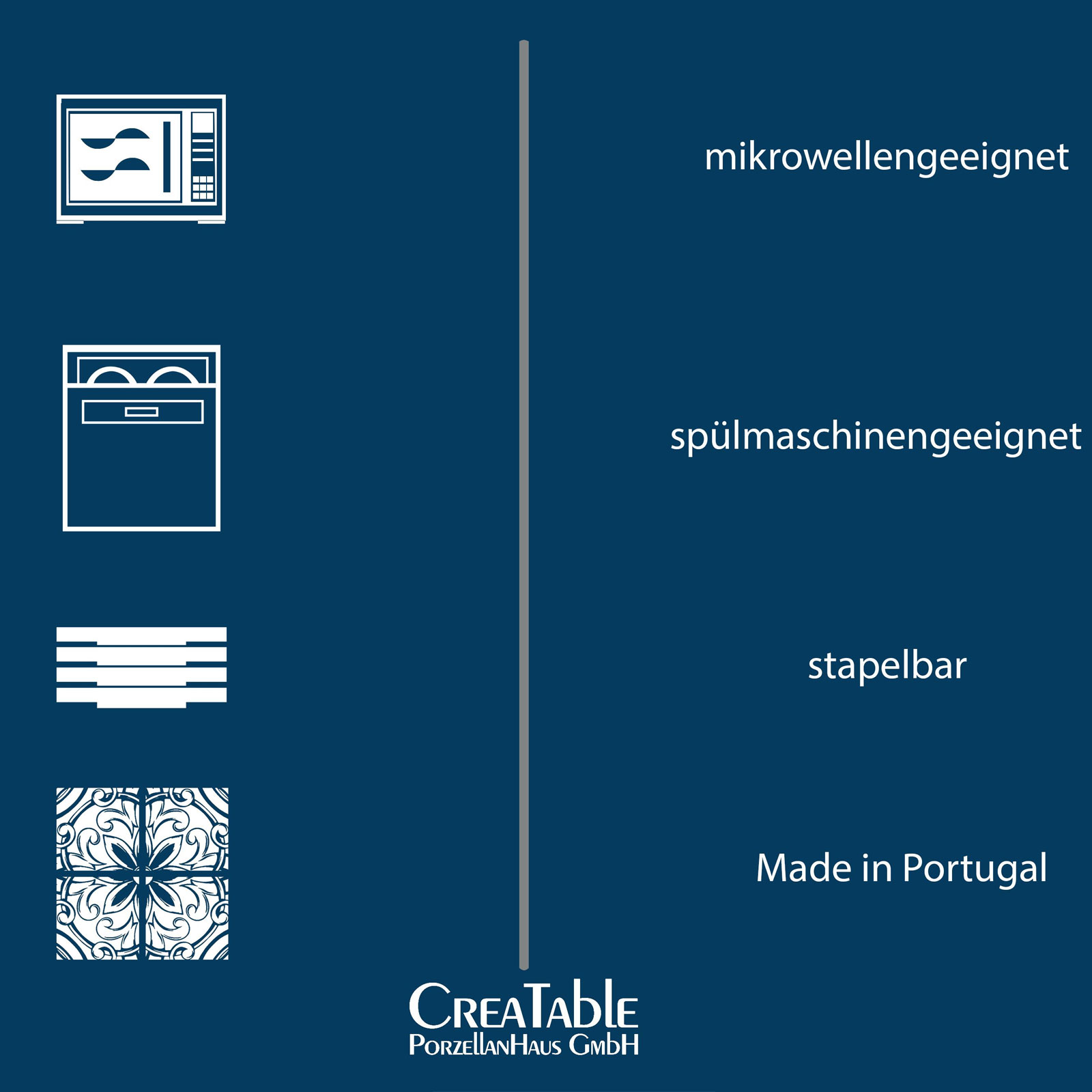 CreaTable, 21516, Serie Yuki, Servierplatte 2 teilig