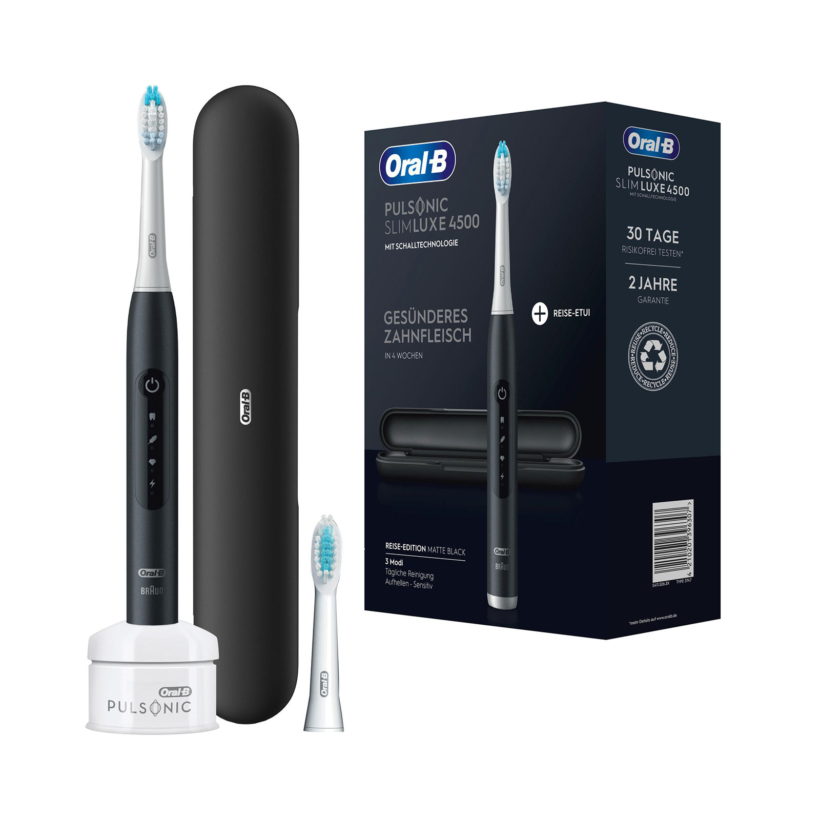 Oral-B Pulsonic Slim Luxe 4500 schwarz Zahnbürste Oral-B Pulsonic Slim Luxe 4500 schwarz Zahnbürste
