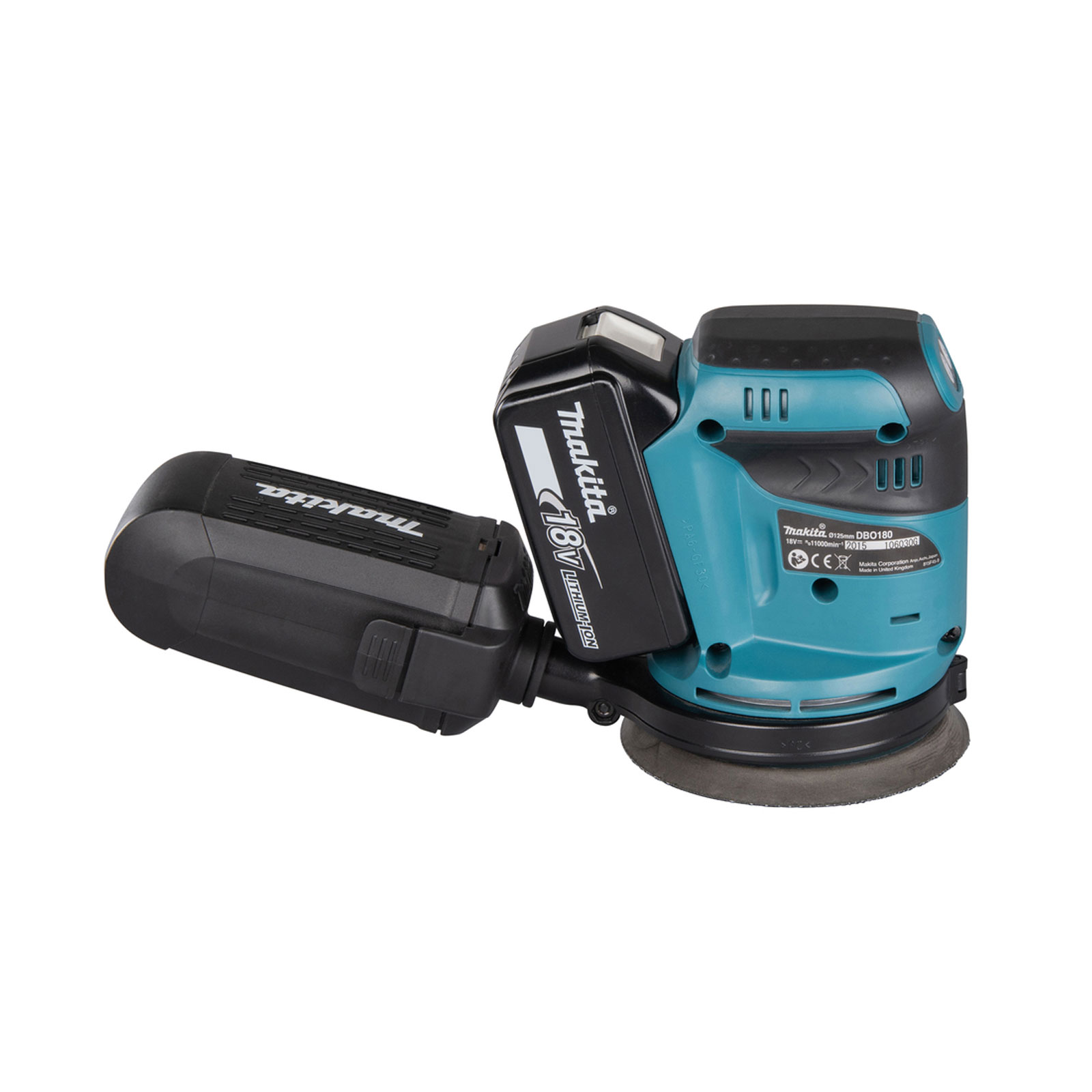 Makita Akku-Exzenterschleifer 18V (ohne Akku, ohne Ladegerät) DBO180Z Makita Akku-Exzenterschleifer 18V (ohne Akku, ohne Ladegerät) DBO180Z
