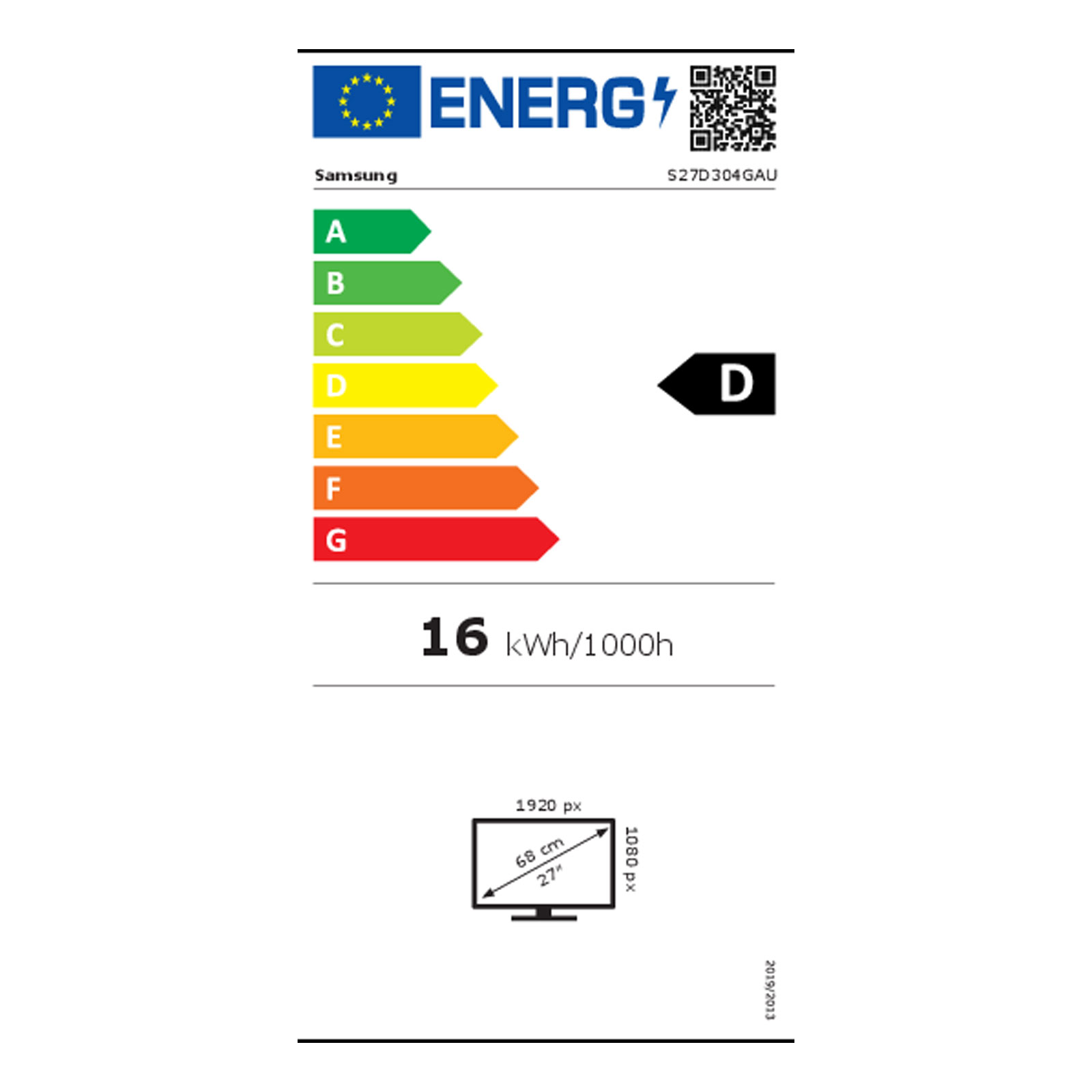 Samsung Essential S30GD S27D304GAU Monitor