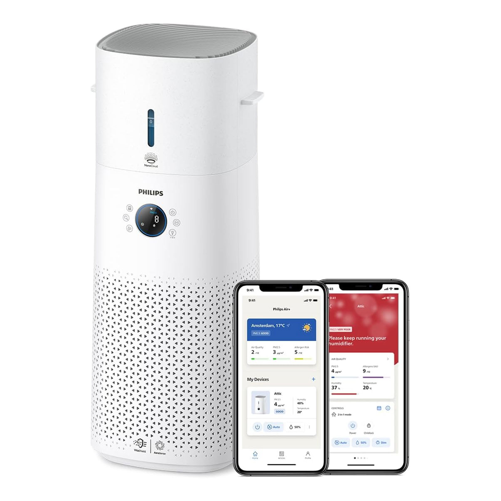Philips AC3737/10 Series 3000 2-in-1 Kombigerät Luftreiniger