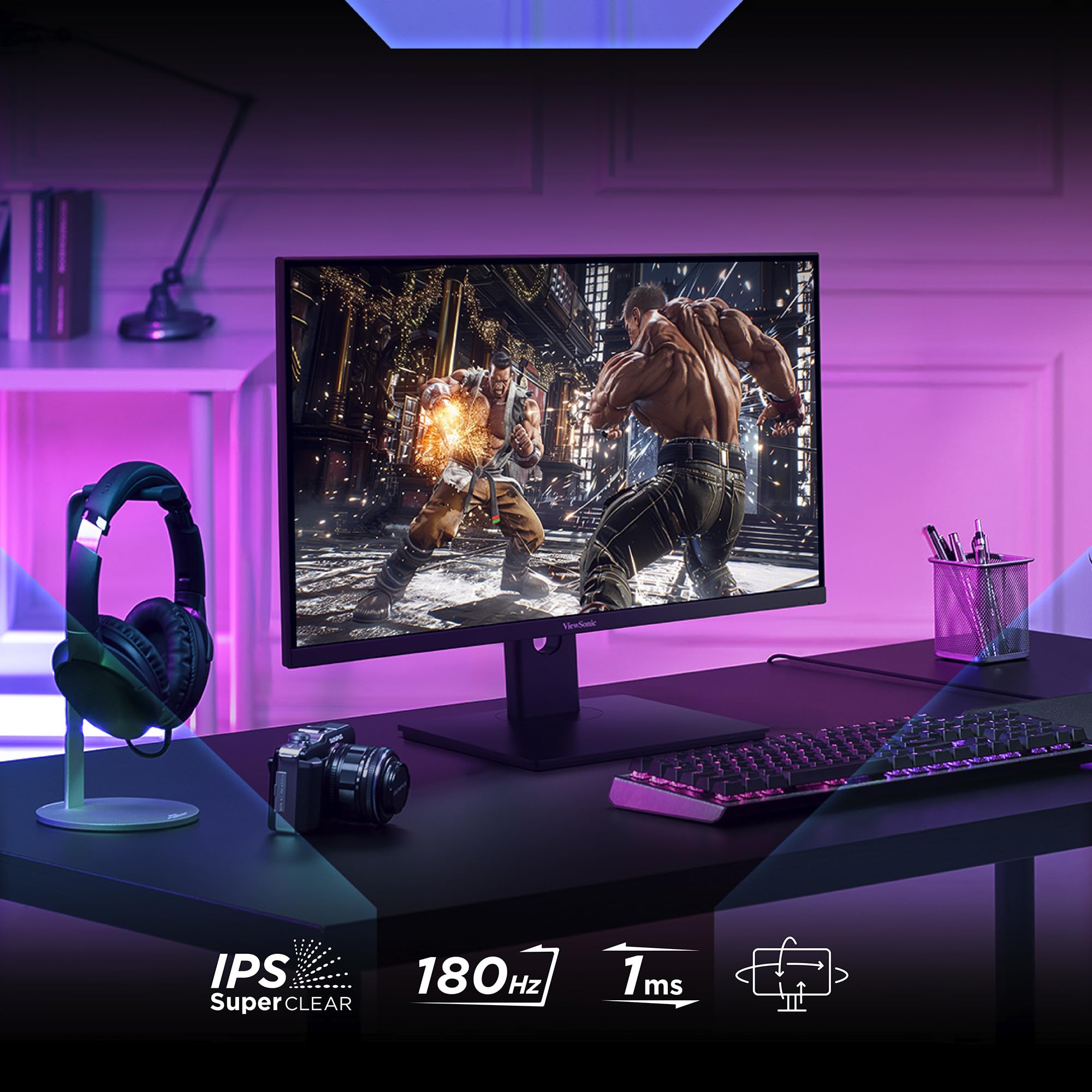 ViewSonic XG24G1 Gaming Monitor 180 Hz, 24 Zoll