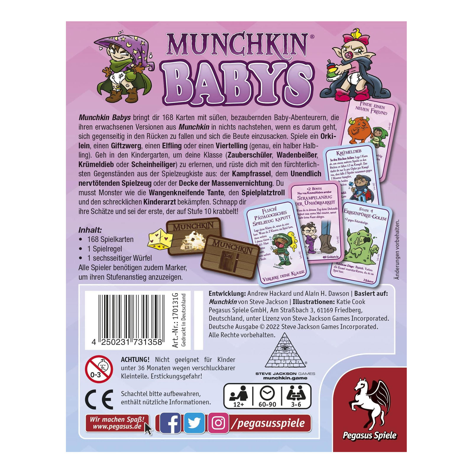 Pegasus Spiele Munchkin Babys 17031G Kartenspiel