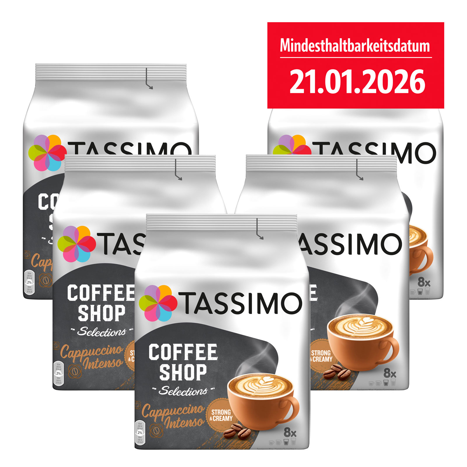 TASSIMO Kapseln Coffee Shop 5x Selections Cappuccino Intenso