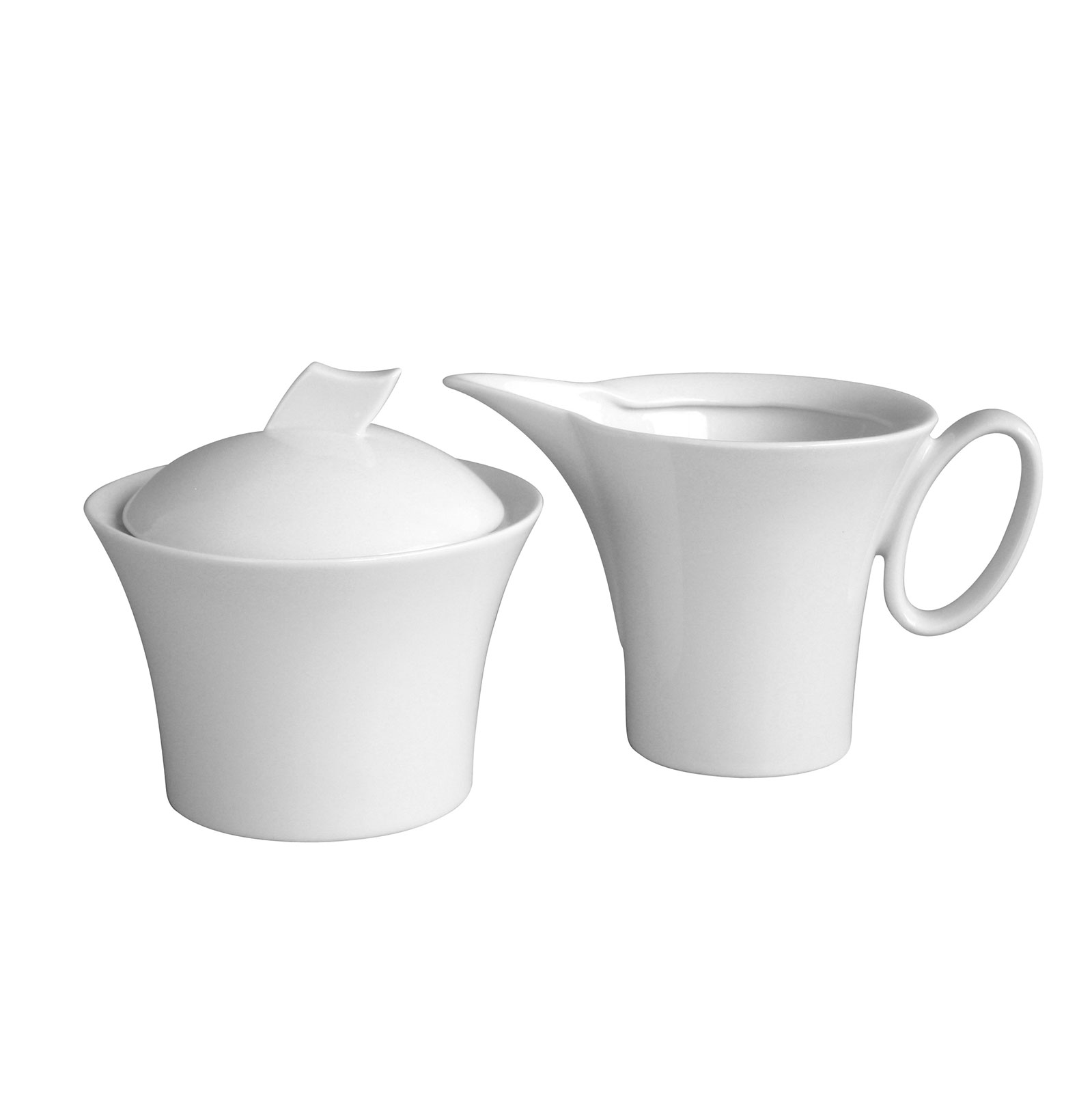 CreaTable, 13571, Serie Wing weiss, Milch- und Zucker Set 2tlg CreaTable, 13571, Serie Wing weiss, Milch- und Zucker Set 2tlg