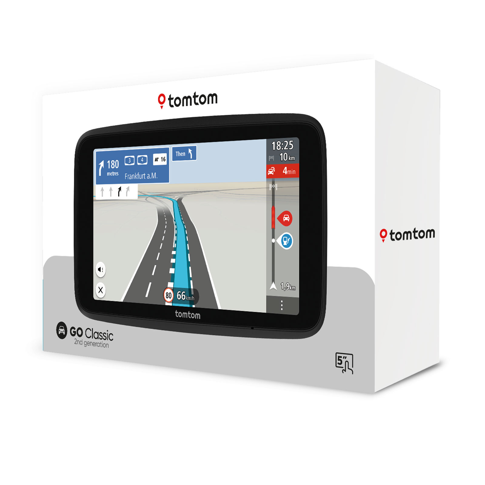 TomTom Go Classic 5 zweite Generation Navigationsgerät (5 Zoll, Auto-Navigation, EU)