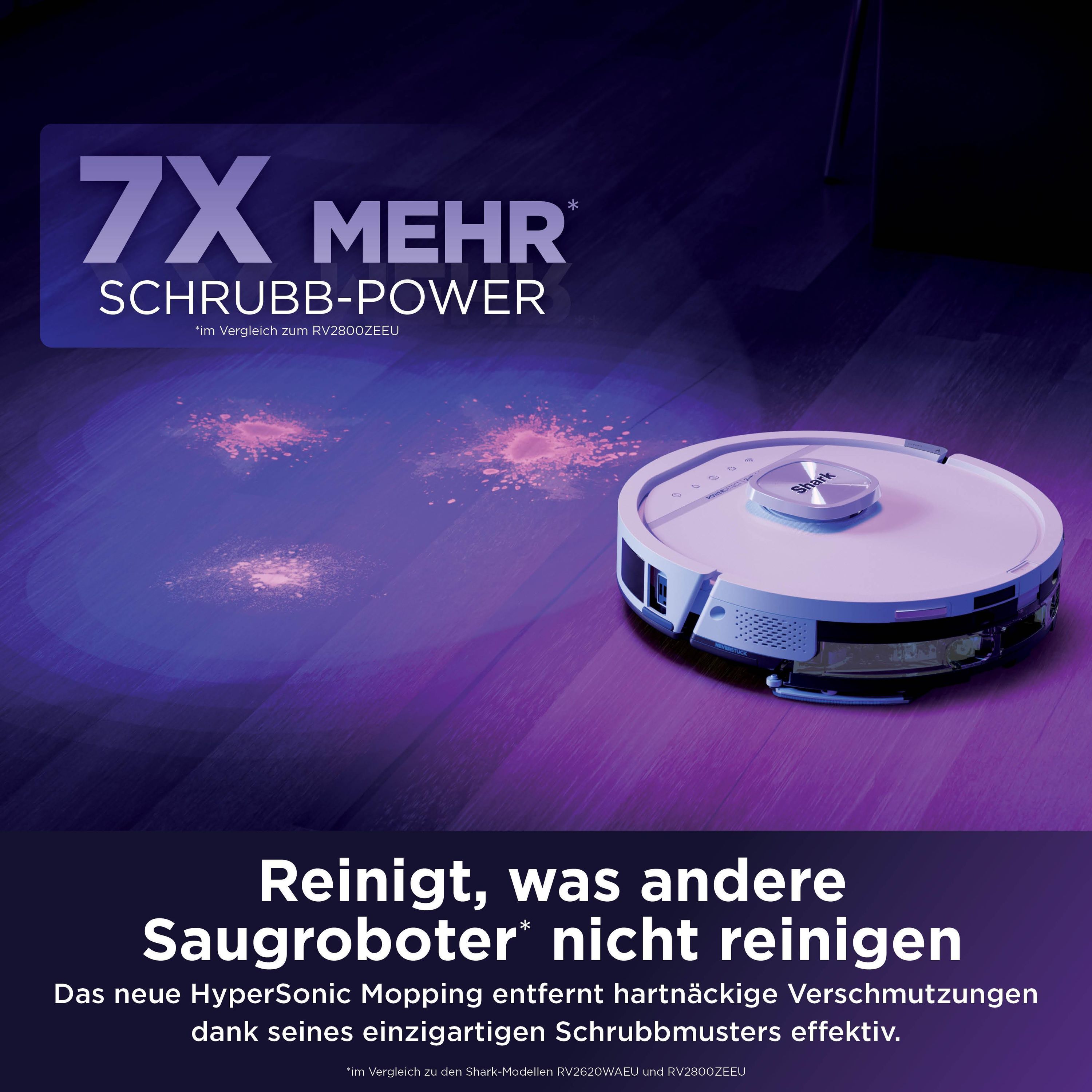 Shark RV3010XEEUWH Saugroboter mit Wischfunktion