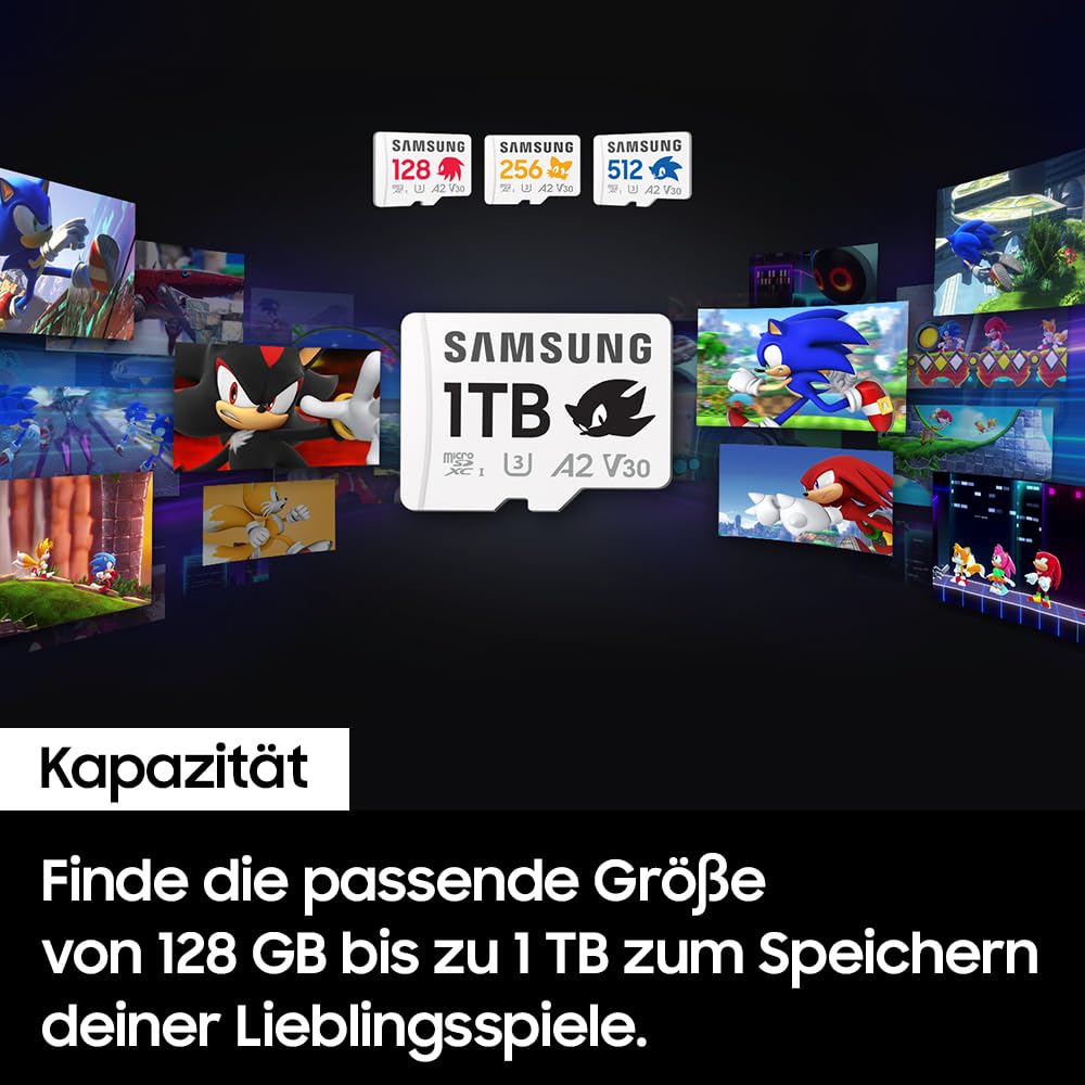 Samsung Sonic the Hedgehog(TM) microSD-Karte + SD-Adapter