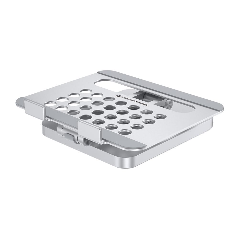 Conceptronic DONN26G Tablet-Ständer mit 8-in-1 USB 3.2 Gen 1 Dockingstation