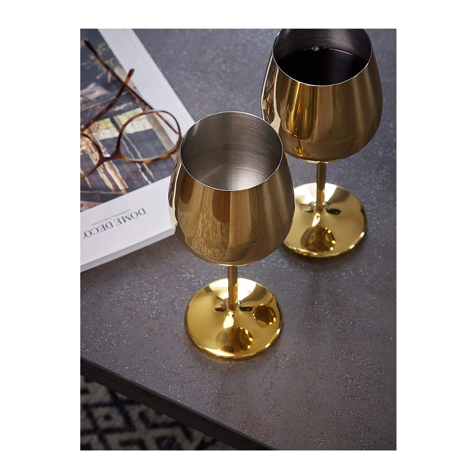 Echtwerk Weinkelche aus Edelstahl 6tlg Edition
