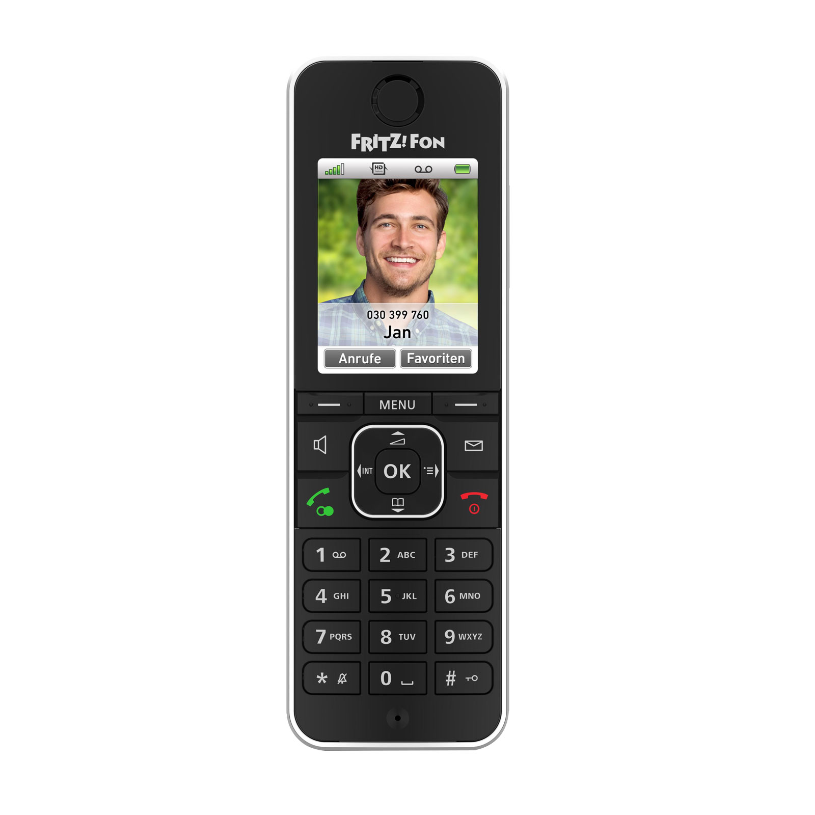 AVM FRITZ!Fon C6 Black Schnurloses Telefon