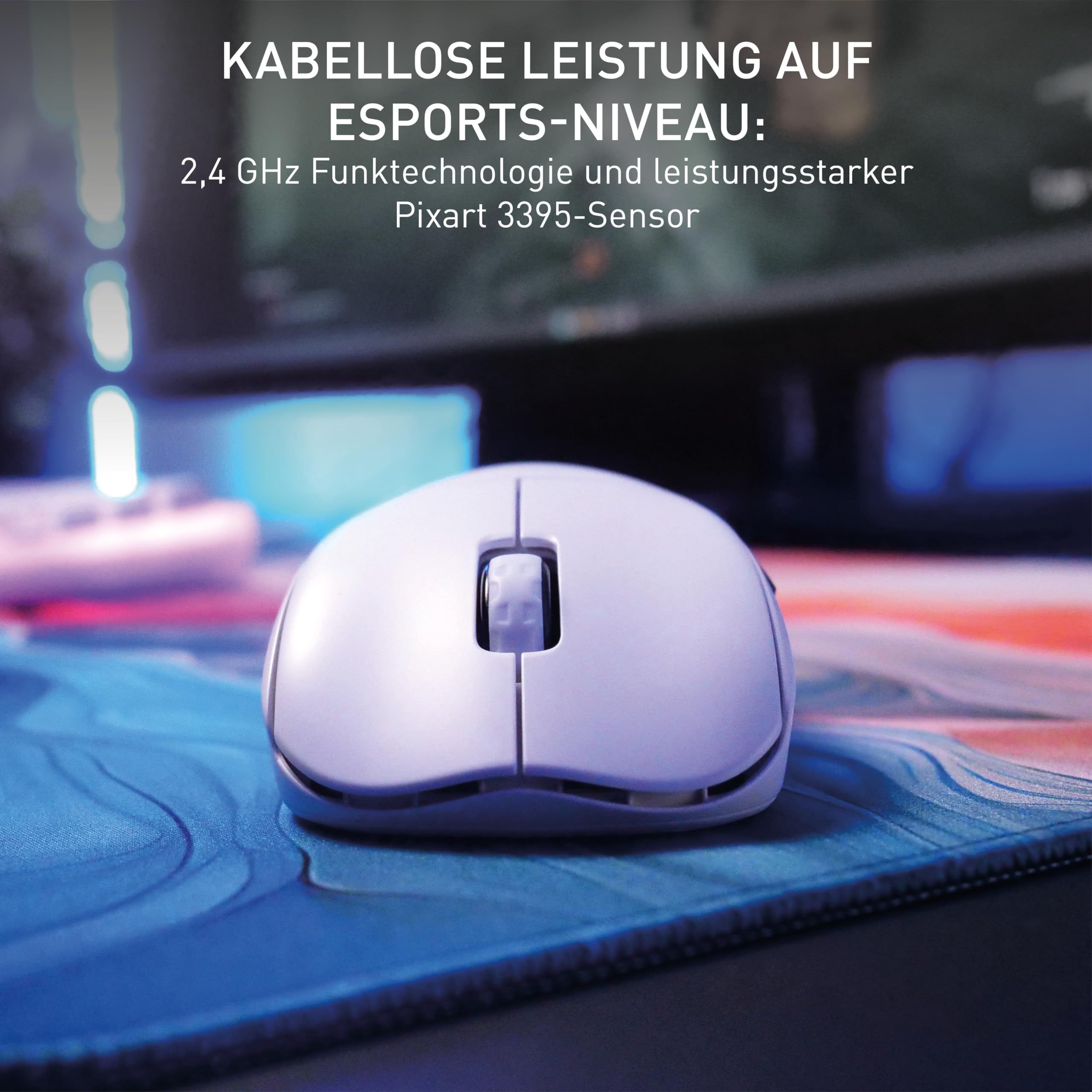 CHERRY XTRFY M68 Pro Wireless, Ultraschnelle Kabellose Gaming-Maus
