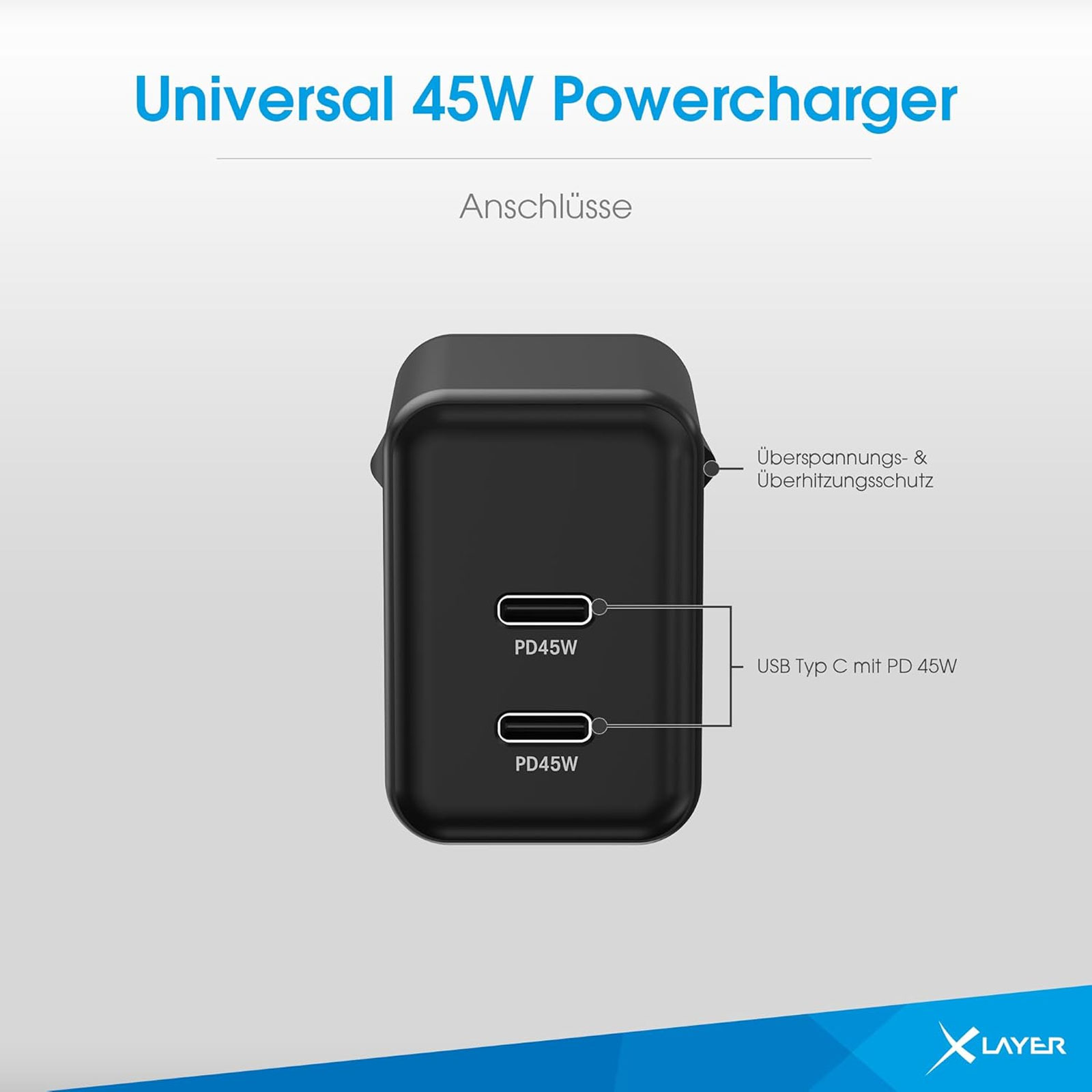 XLA 45W POWCHAR USB TYP-C SW