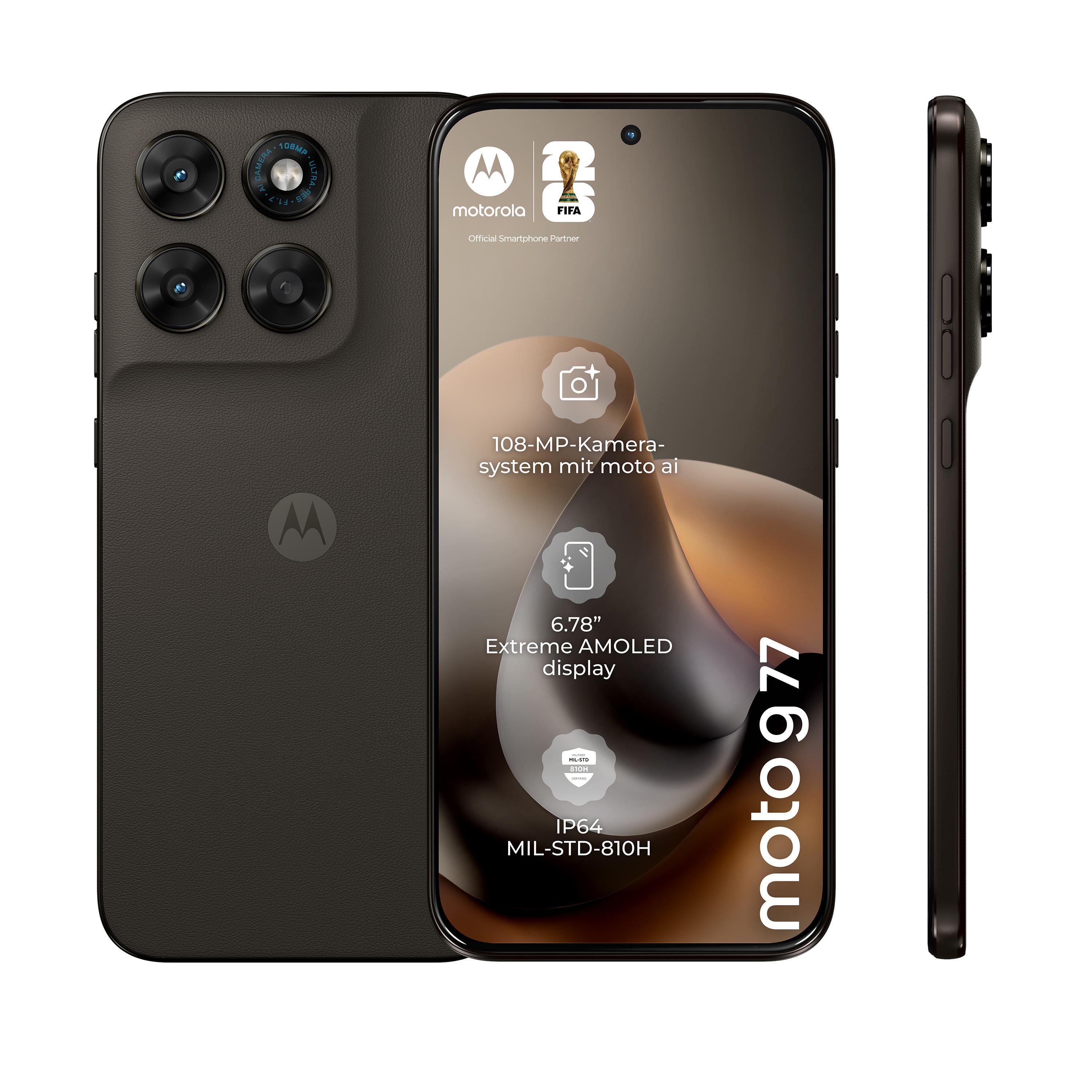 Motorola G77 8 GB + 256 GB 5G PANTONE® Black Olive Smartphone